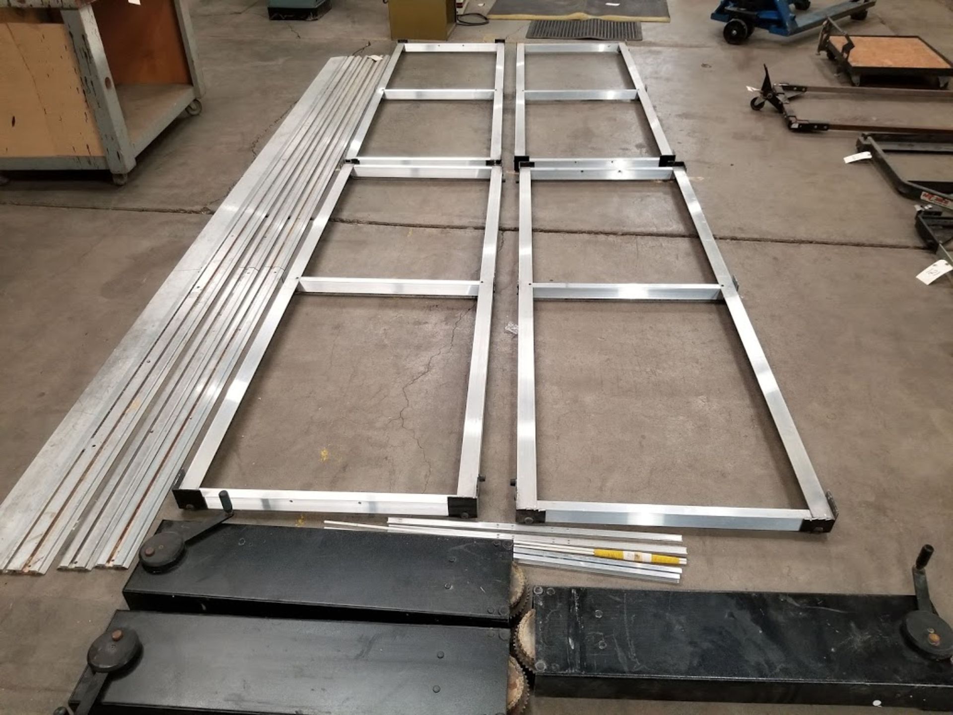 Aluminum Track Assembly, 4 - Carts, 3 - Aluminum Track 15 Foot Long - Image 3 of 10