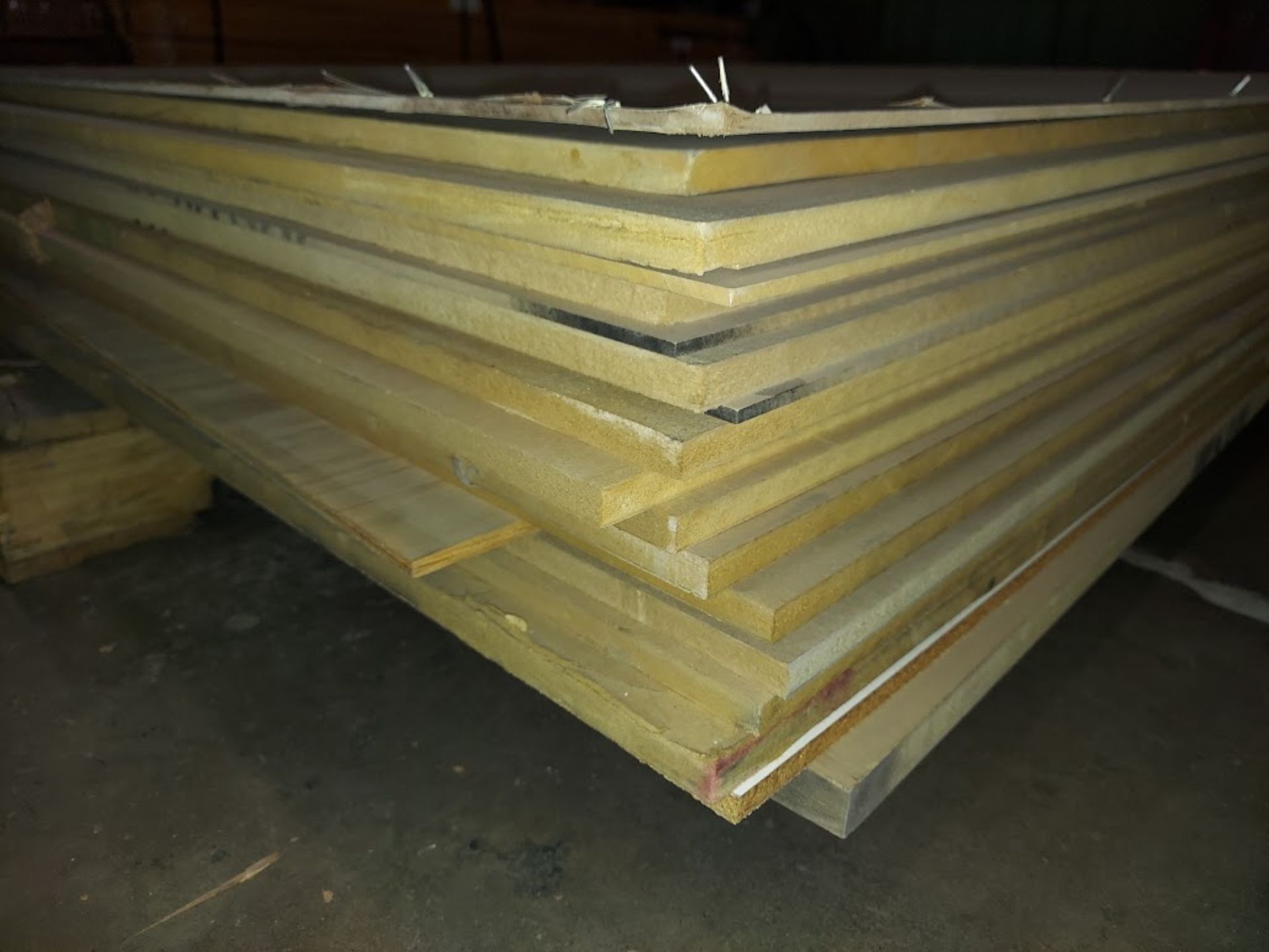 Lot of Misc. MDF, PBC, Plywood 4'x8' Sheets, 1/8", 1/4", 1/2", 3/4" - Image 2 of 2
