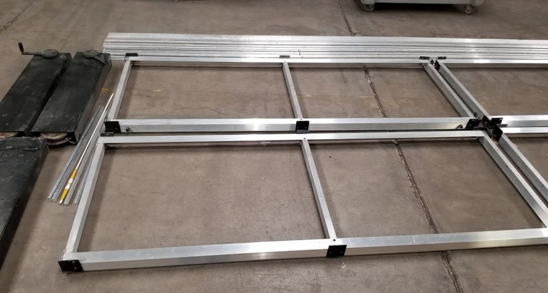 Aluminum Track Assembly, 4 - Carts, 3 - Aluminum Track 15 Foot Long - Image 6 of 10