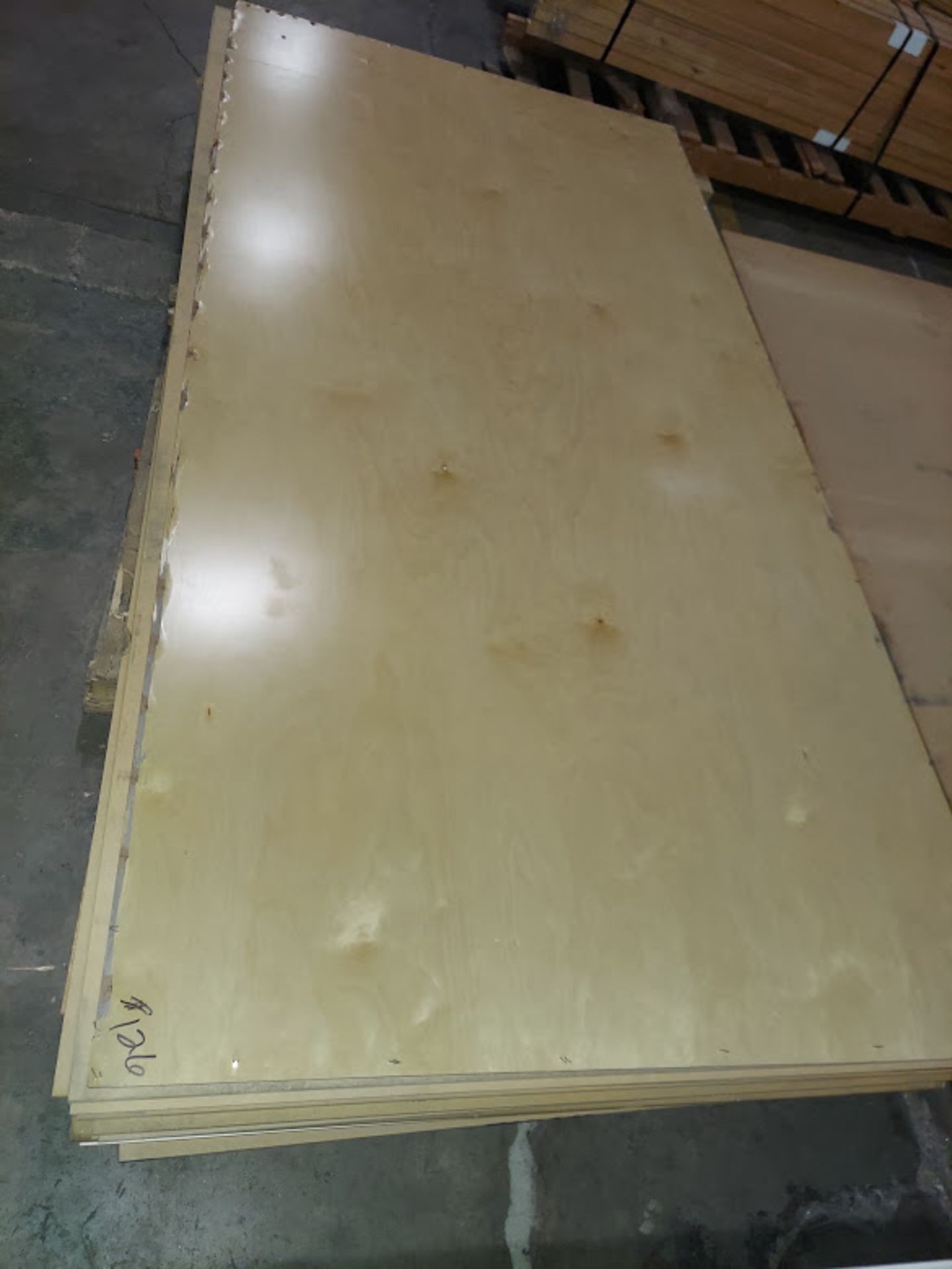 Lot of Misc. MDF, PBC, Plywood 4'x8' Sheets, 1/8", 1/4", 1/2", 3/4"