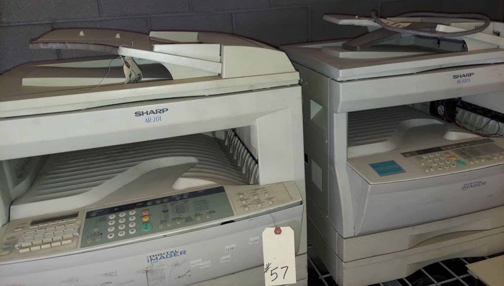 2 - Sharp Copiers, Model #AR-201 & AR-205, 115 Volt