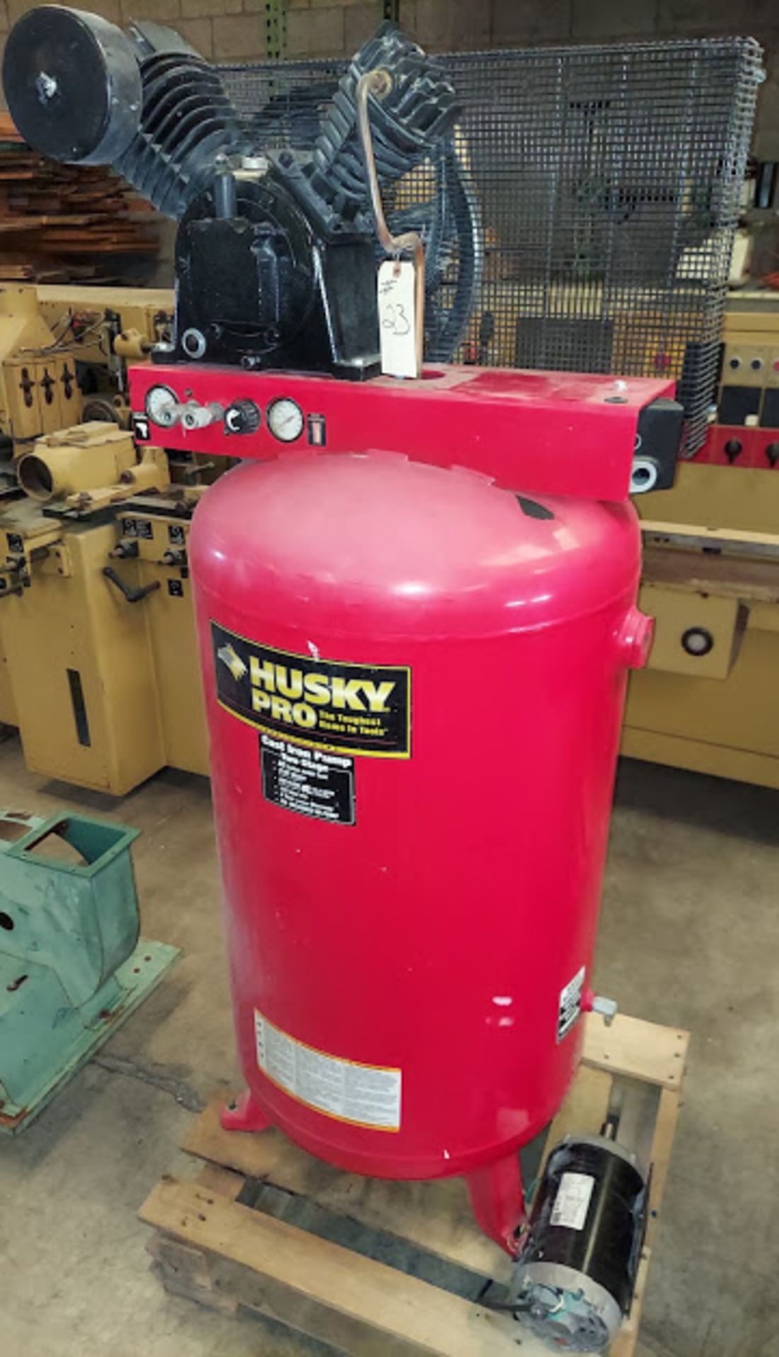 Husky Pro 80 Gallon Air Compressor, Model # HS781004AJ, 4 Hp 230 Volt 1ph