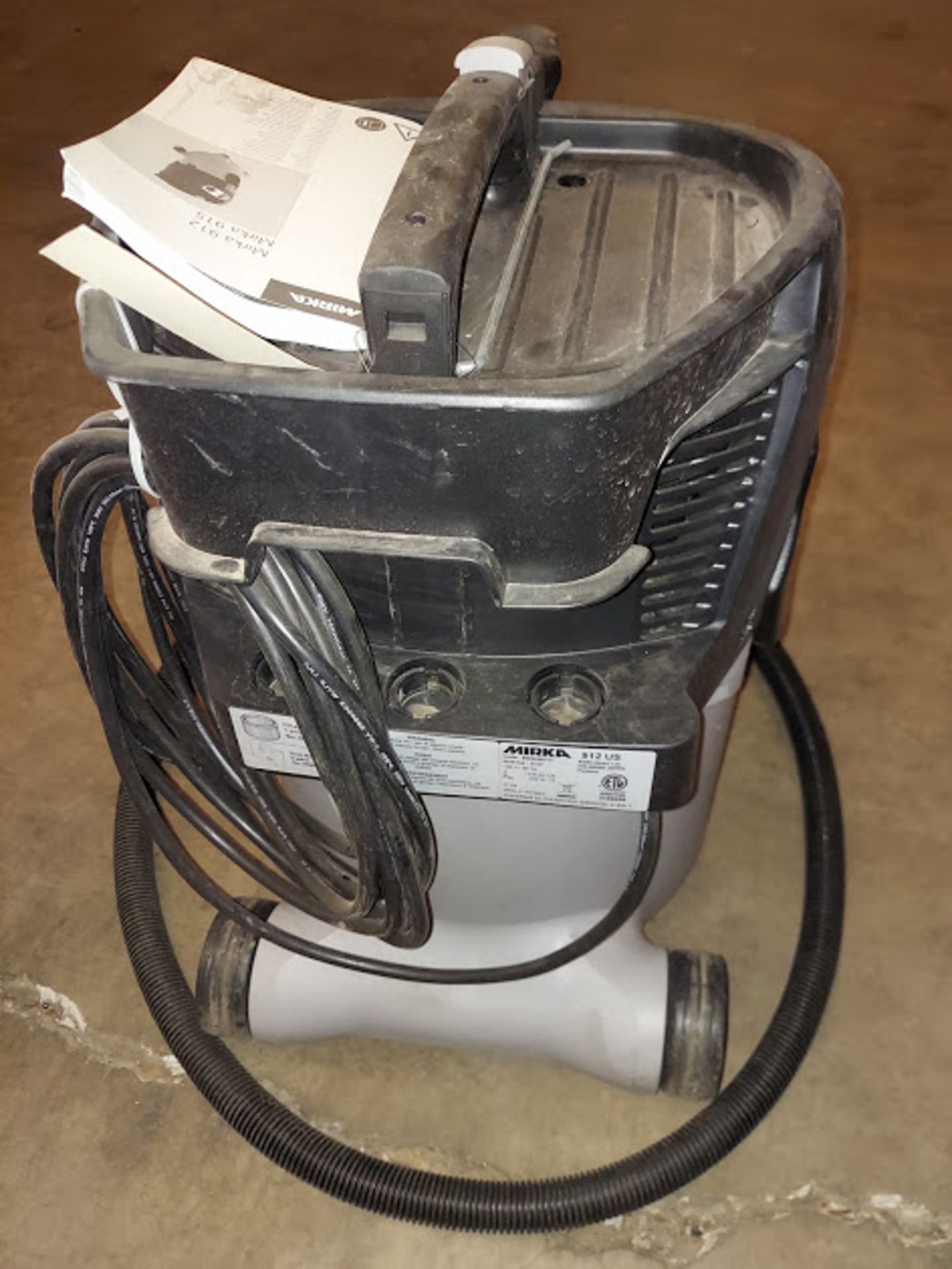 Mirka Shop Vac, Model #912 US, 120 Volt - Image 4 of 5