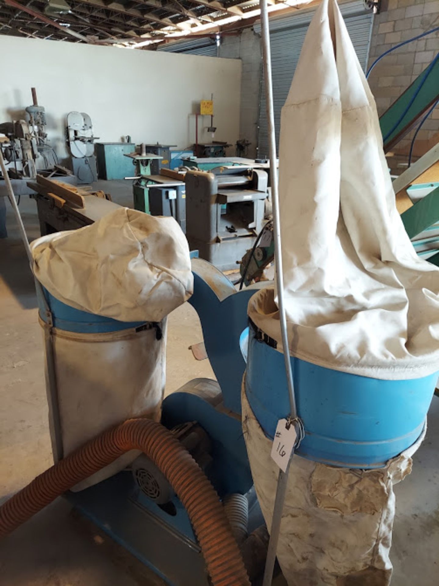 Kufo 4 bag dust collector 3hp 110/230 volt 1ph motor