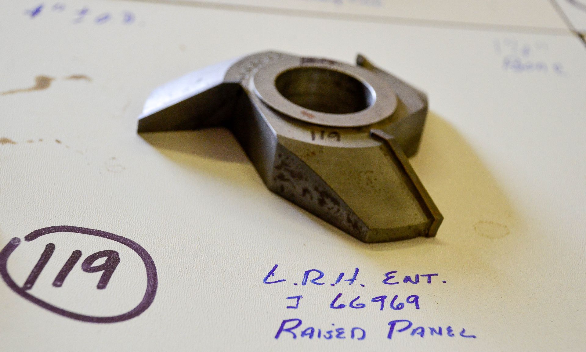 Shaper Cutter, L.H.R. ENT., J 6696, Raised Panel Cutter, 4" Outside Diameter, 1-1/4" Bore, See - Image 2 of 2