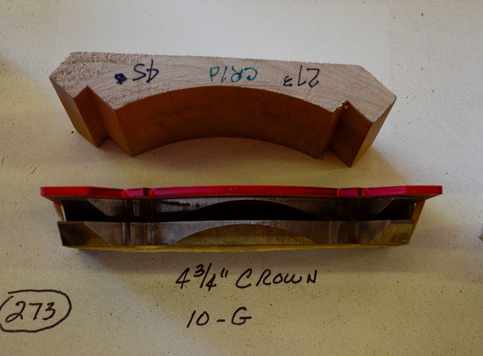 Moulding Knives, 4-3/4" Crown, 10 - G = 13/16", Knives are in Good Condition and Ready to Use (U.N - Image 2 of 2