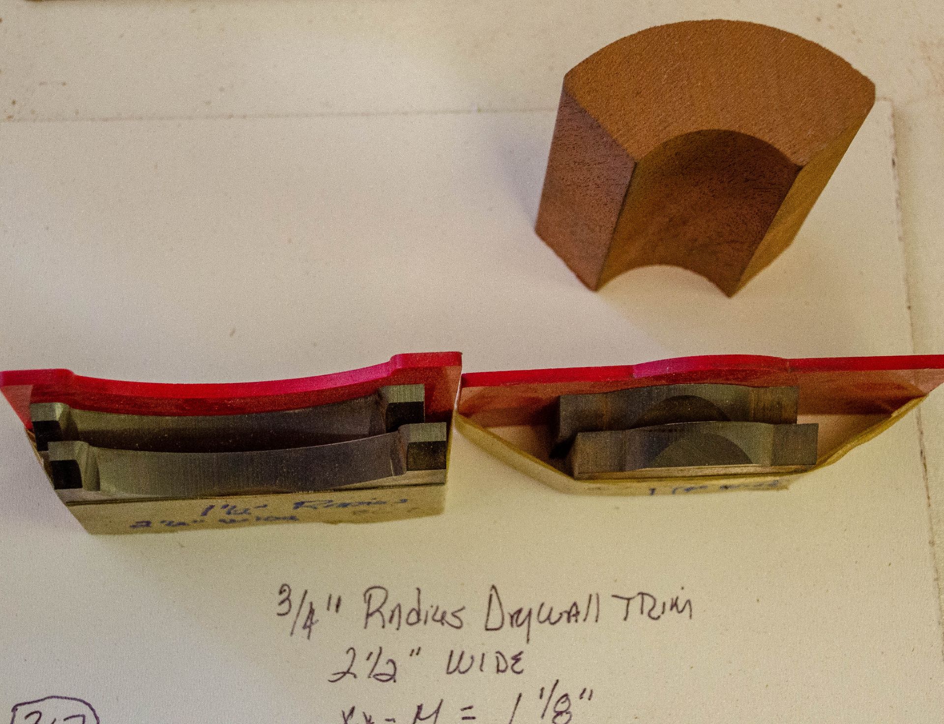Moulding Knives, 3" - 5-1/4" Base/Case, 0 - 15 - N = 1/2", Dull, Knives are in Good Condition an - Image 2 of 2