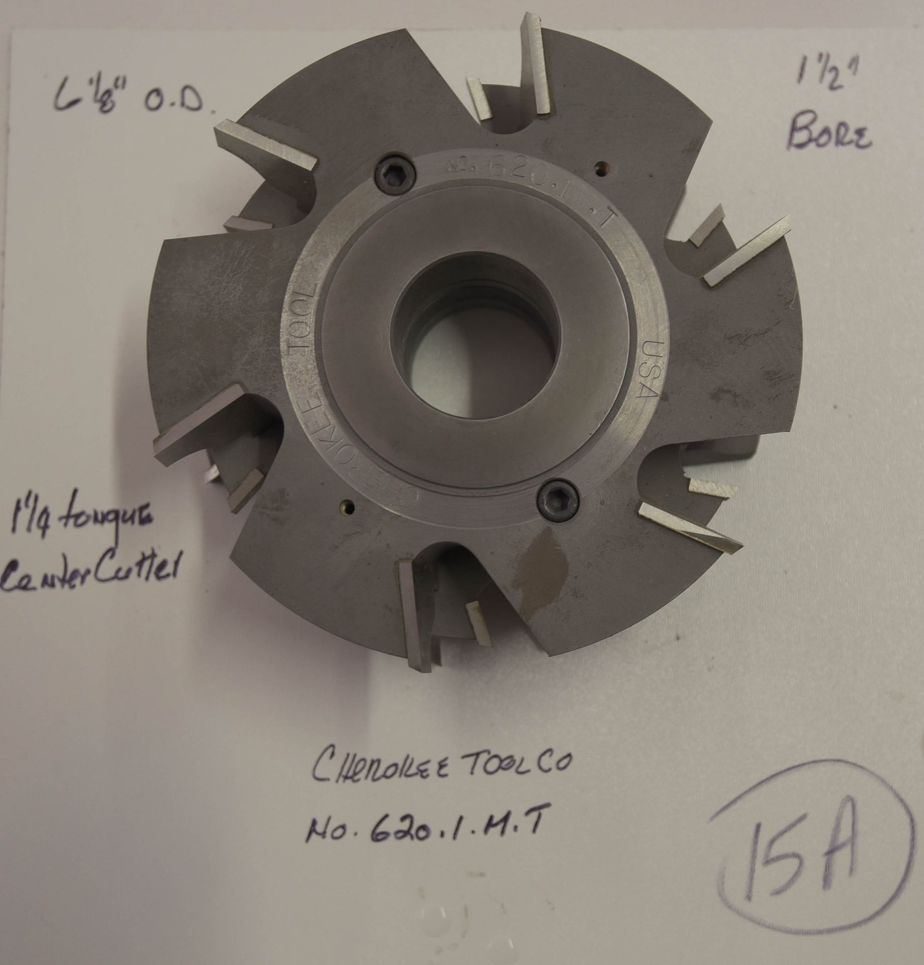 Shaper Cutters, Cherokee Tool Co - (2) No. 620 . 1 . M . T, 7/8" Stile (Stick) Cutters and 1-1/4"