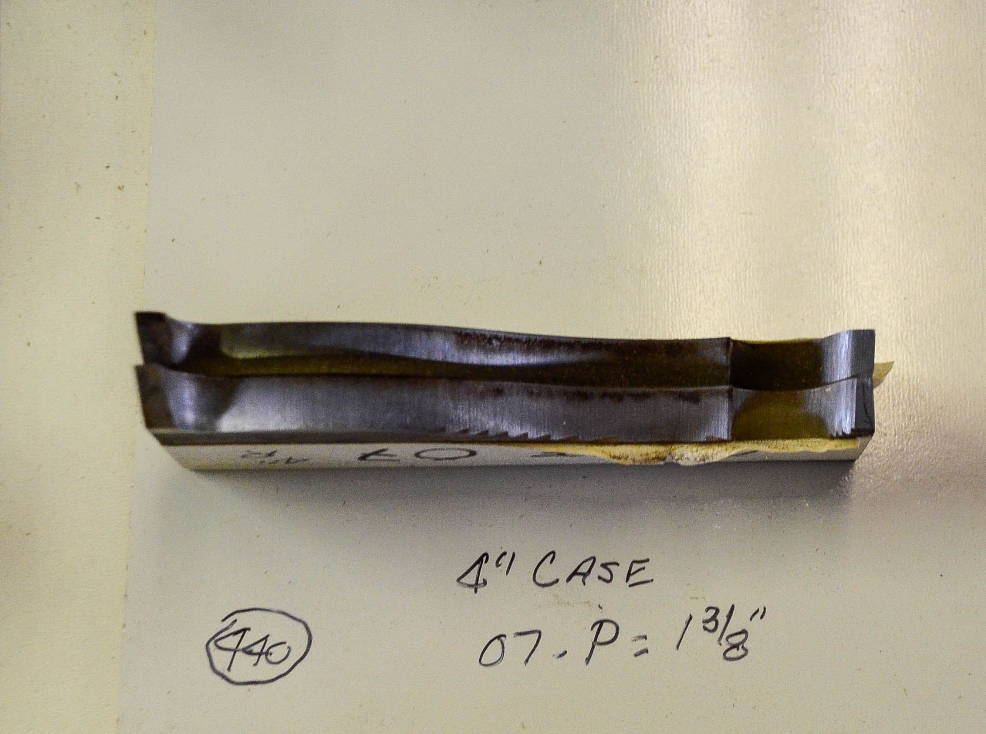 Moulding Knives, 4" Case, 07 - P = 1-3/8", No Template, Knives are in Good Condition and Ready - Image 2 of 2
