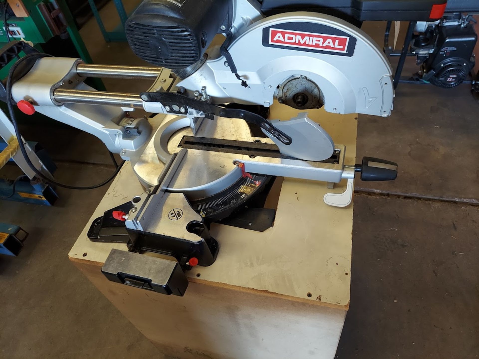 Admiral 12" Dual Bevel Sliding Compound Miter Saw with Cabinet - Image 2 of 3