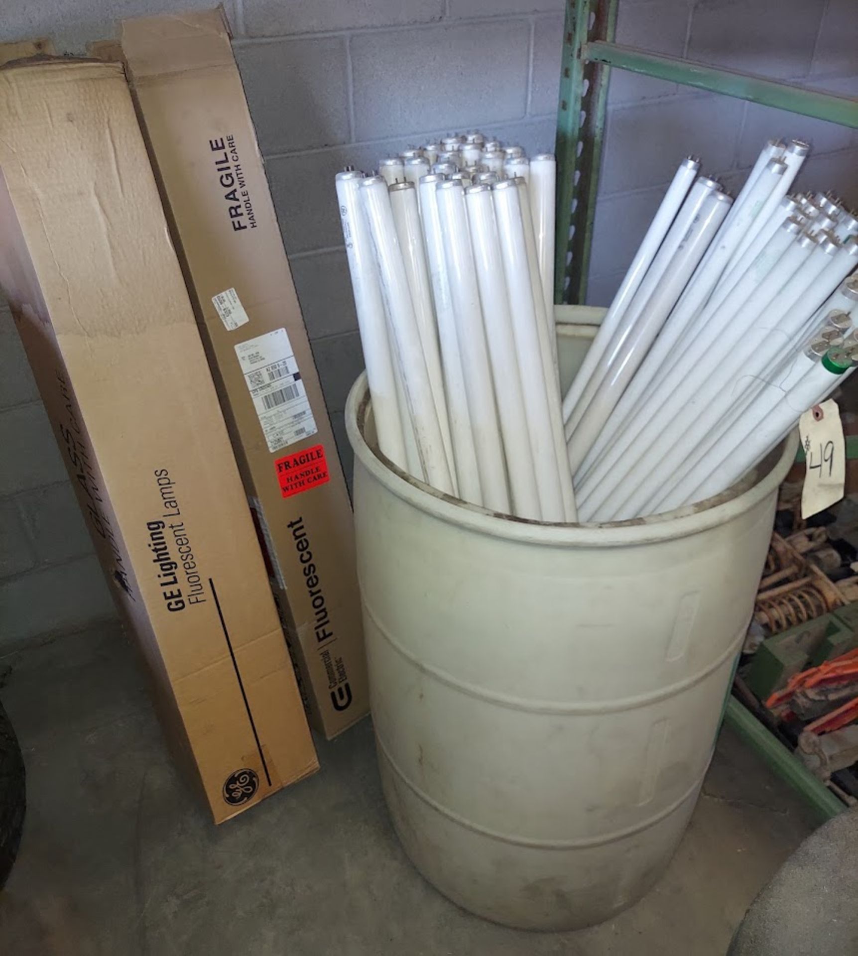 GE Fluorescent Light Bulbs with Plastic Barrel & T8 Linear Florcscent Light Bulbs