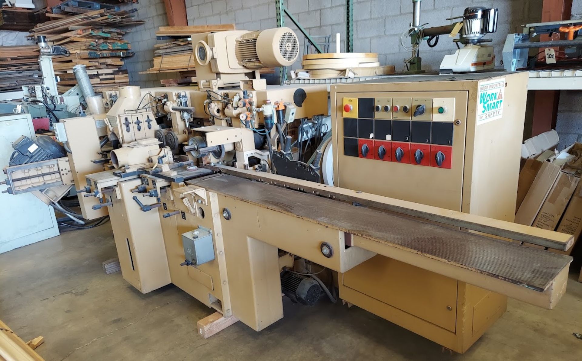 SCMi 9" Wood Moulder, Model: P230 5 Head 6.6 hp 220/440 volt 3ph - Image 2 of 7