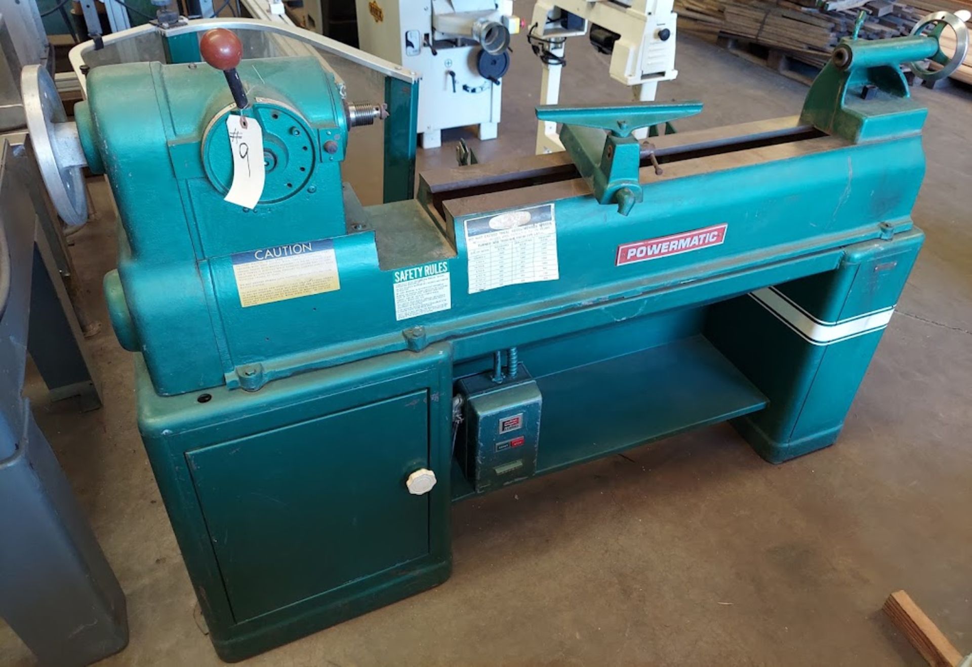 Powermatic 12" x 36" Wood Lathe, Model #90, 1 Hp 208/230 Volt 3ph Motor