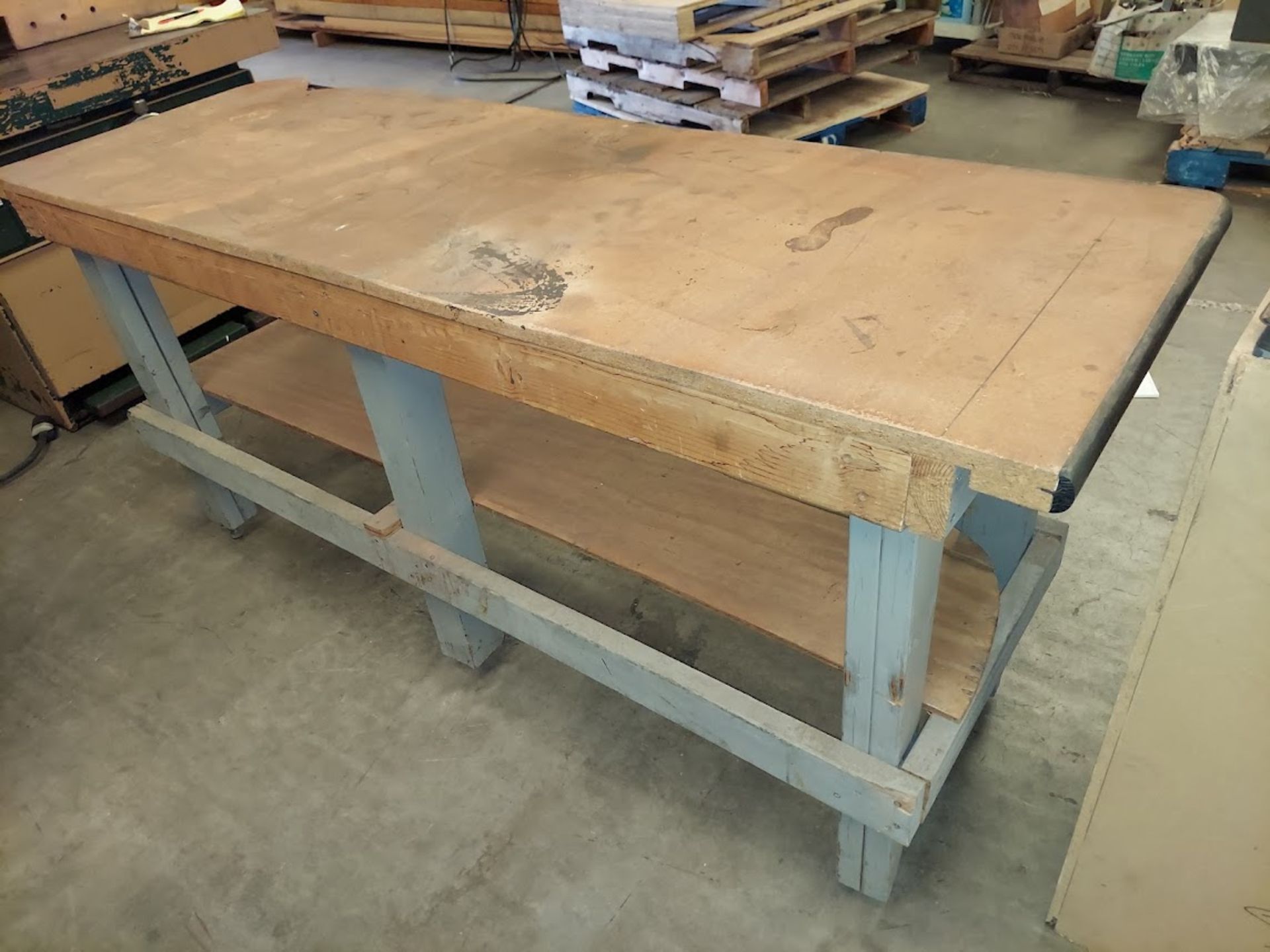 Wooden Work Bench, 26" x 76" x 34" Tall - Image 2 of 2