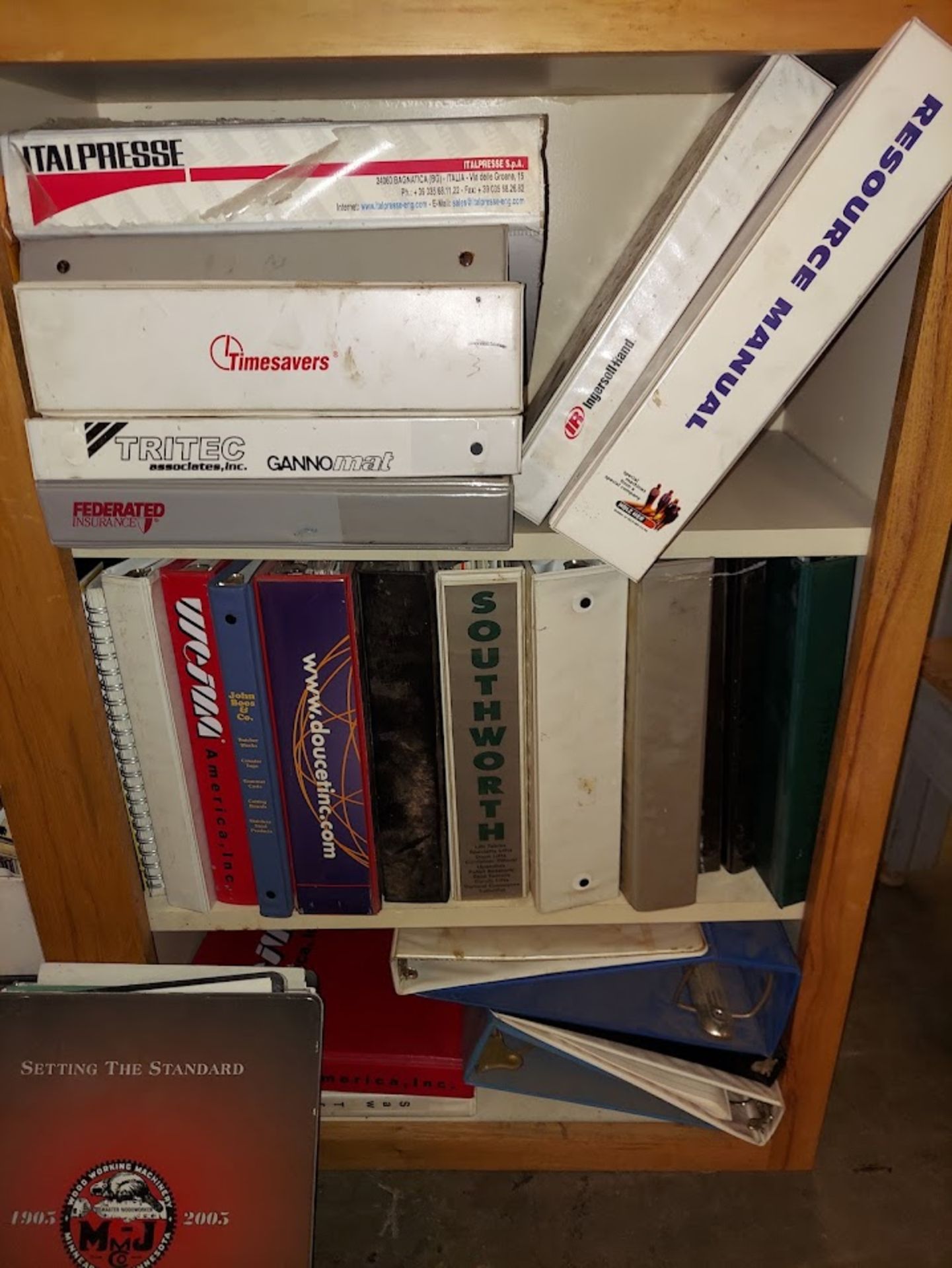 Cabinet with Woodworking Machinery Catalogs, Binders, & Brochures - Image 4 of 5