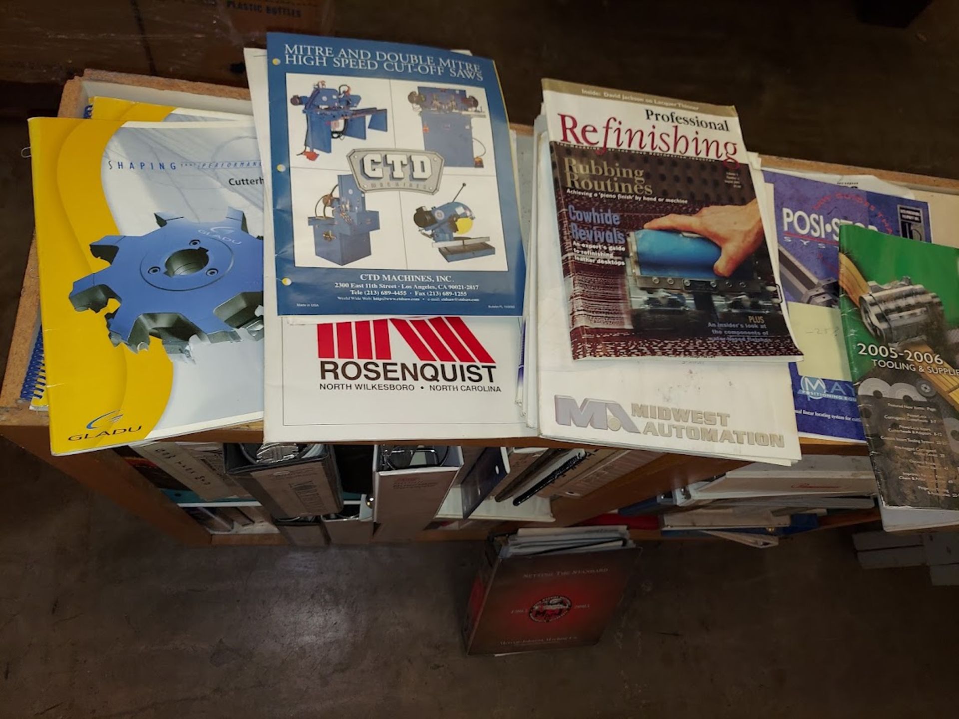 Cabinet with Woodworking Machinery Catalogs, Binders, & Brochures - Image 2 of 5