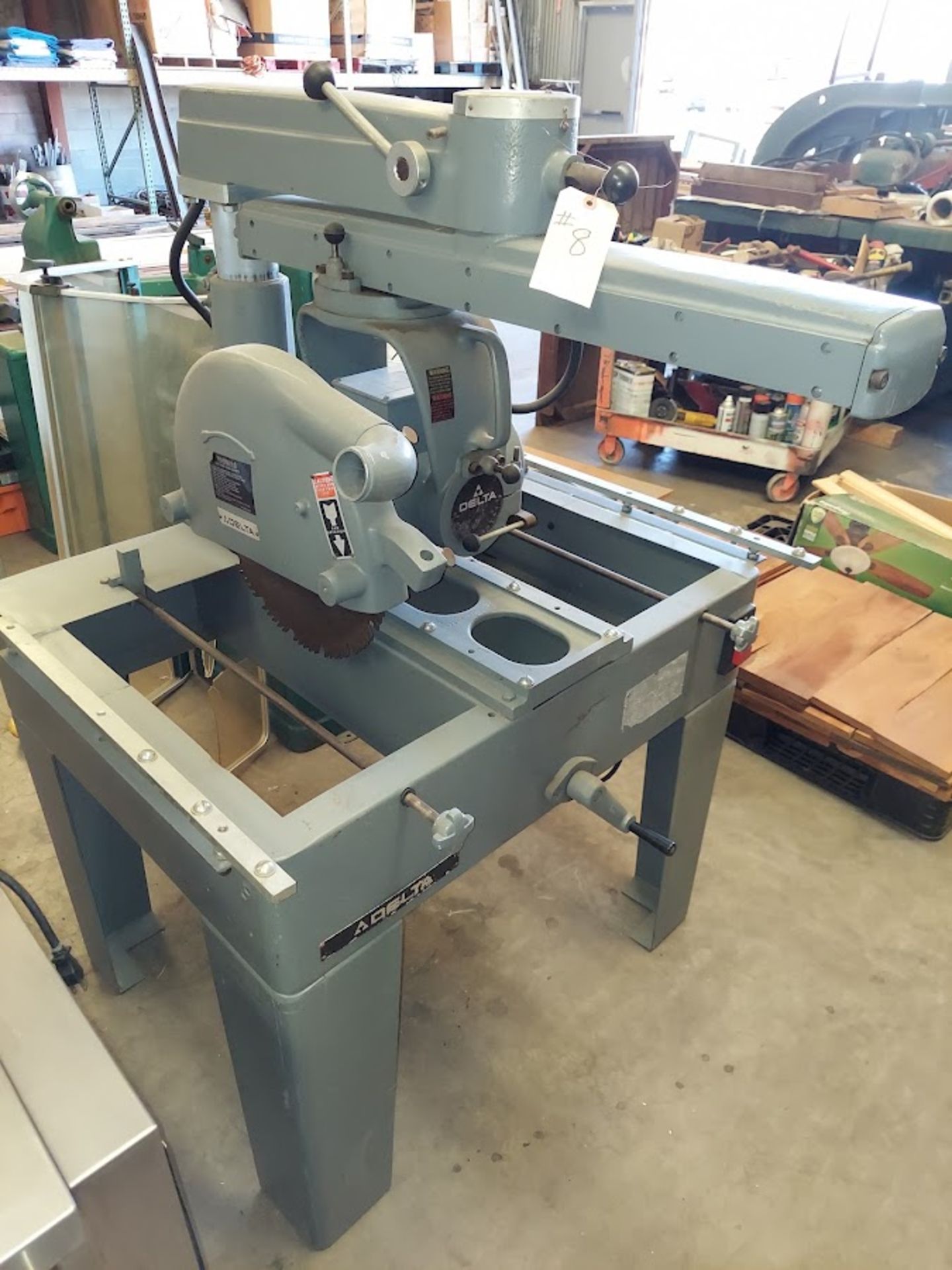 Delta 16" Radial Arm Saw, Model #33-072, 230 Volt 3ph Motor - Image 2 of 4