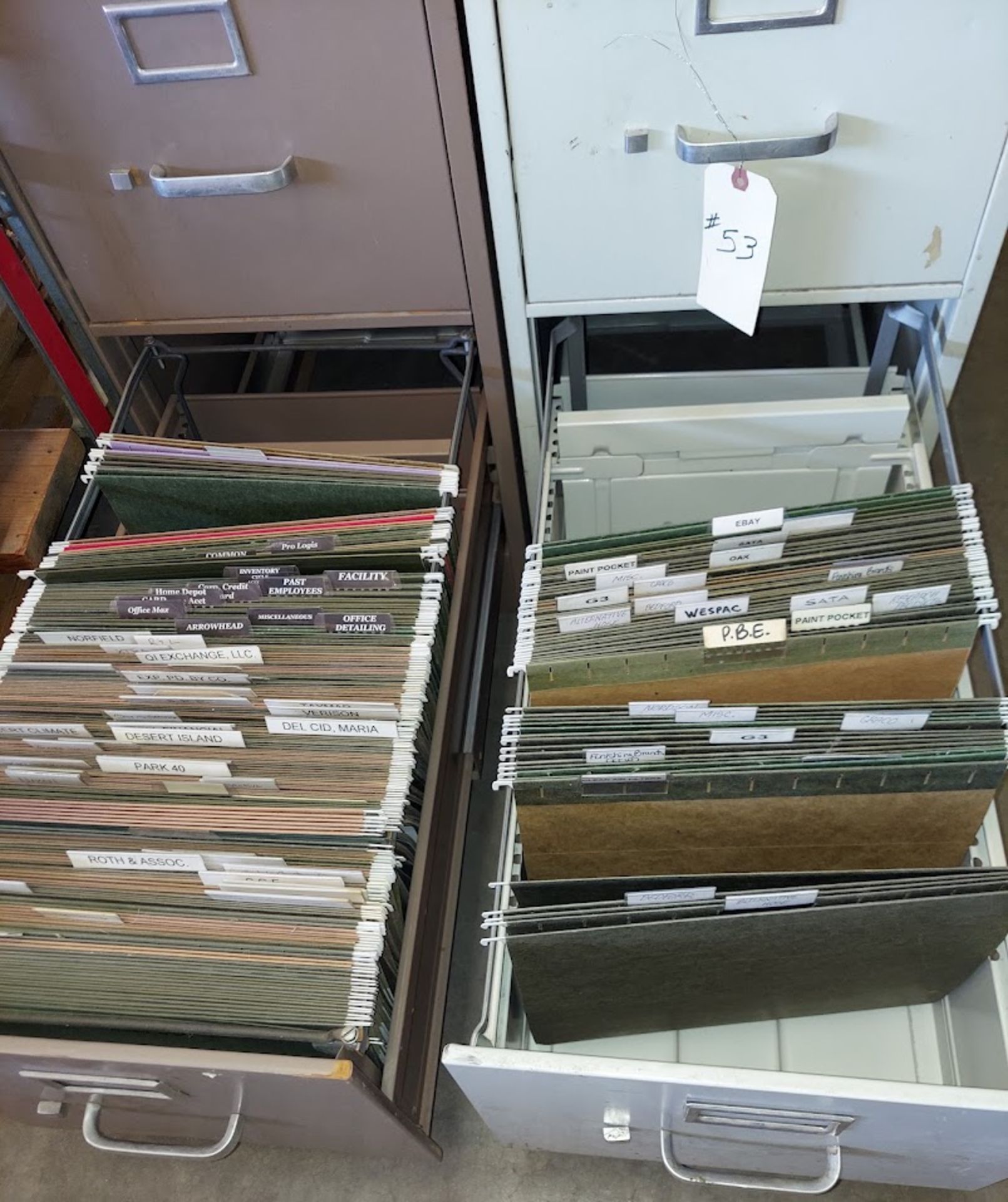 2 - Metal 2 Drawer Filing Cabinets - Image 3 of 4