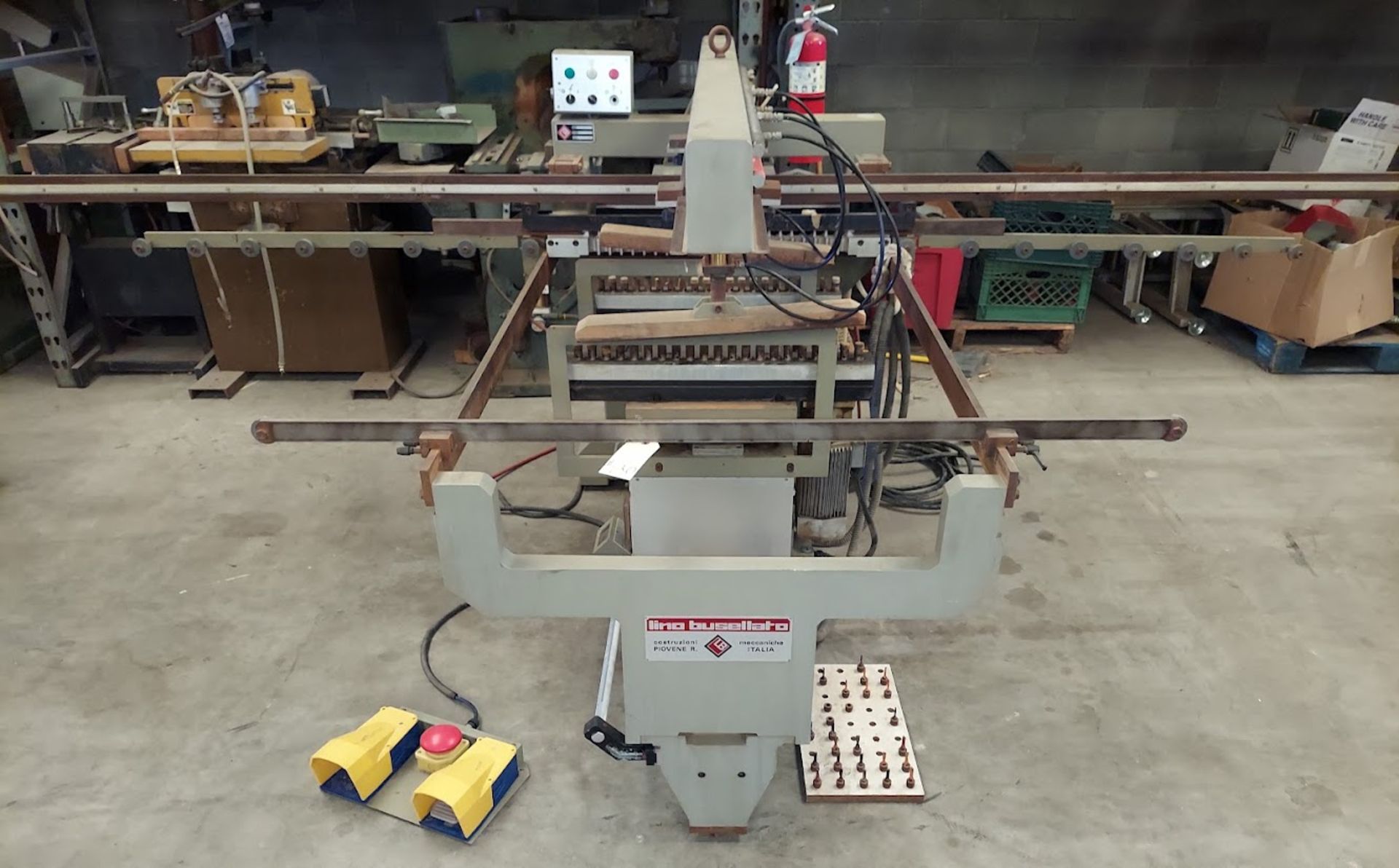 Busellato Dowel Boring Machine, 2 - Drill Units From Bottom, 1 Drill Unit From The Face Side, Each