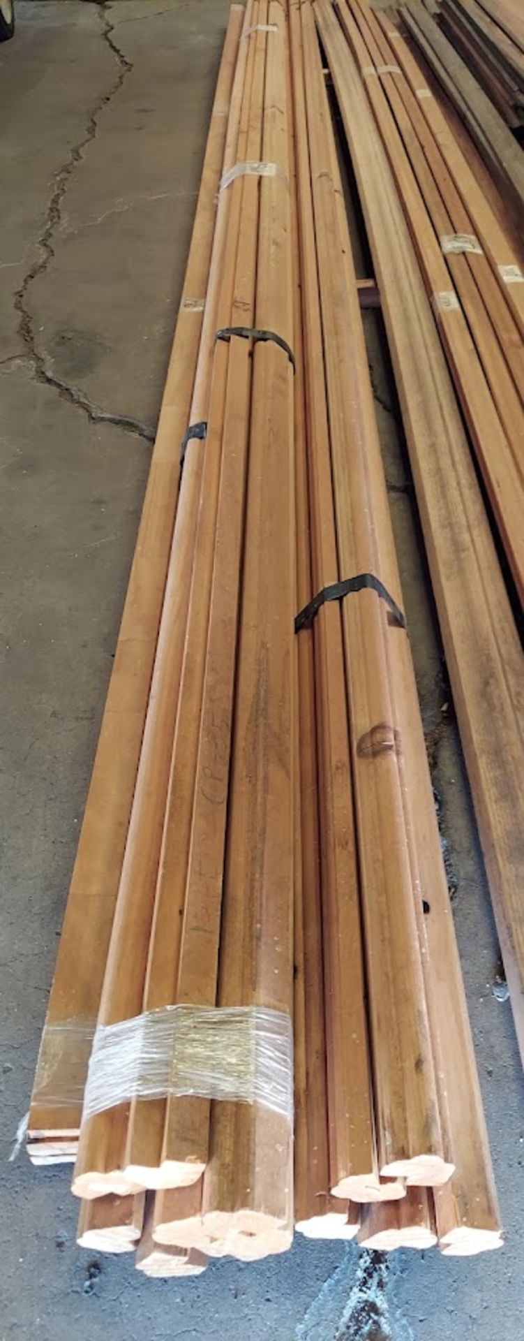 2 - Bundles of Knotty Pine Molding 16' Lengths, & 1 - Bundle of Clear Pine Molding 14' Lengths - Image 2 of 3