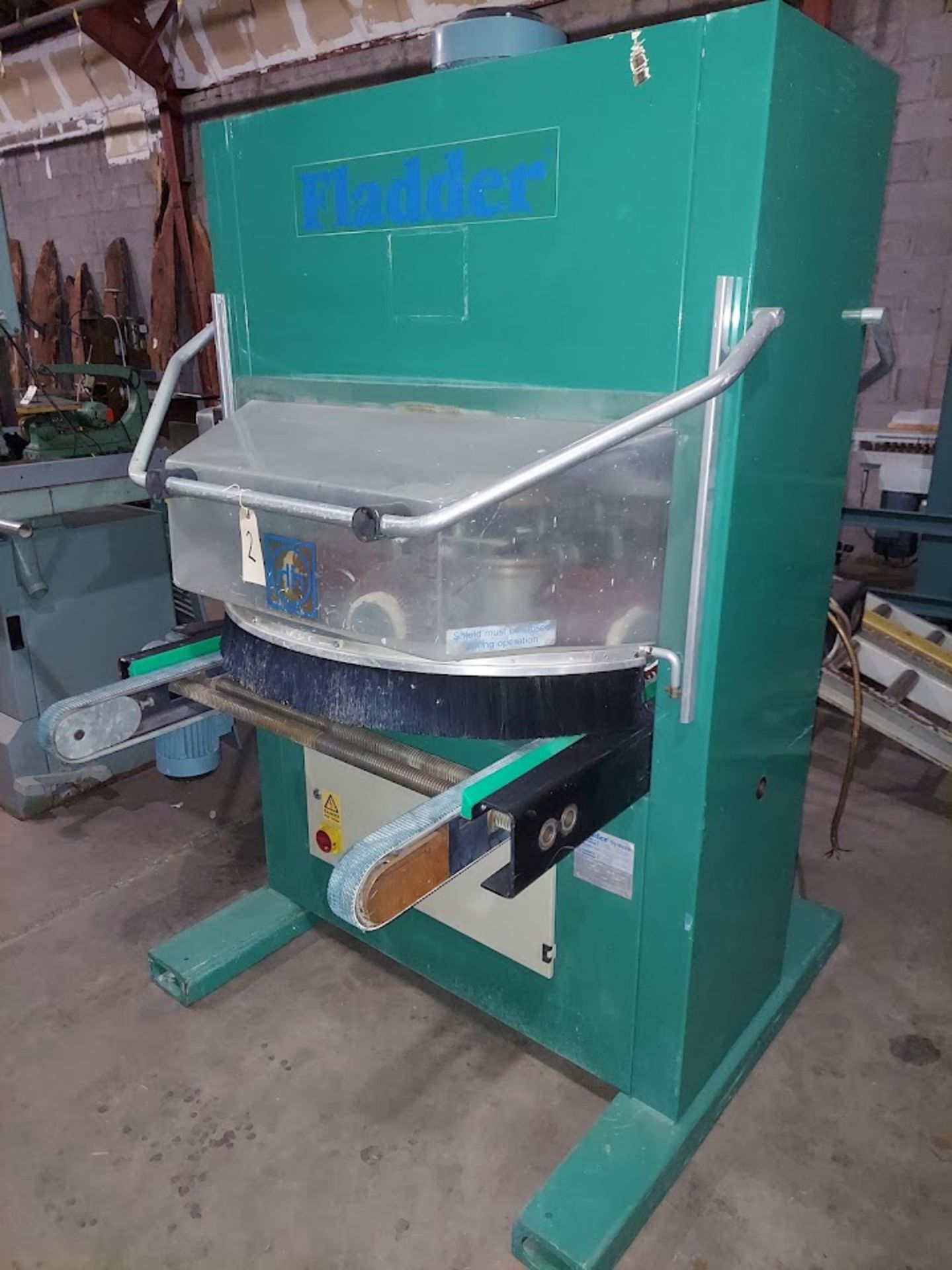 Fladder Brush Sander, Model #300/Aut 800, Denibbing Sander, Wood Finishing System. Opening width