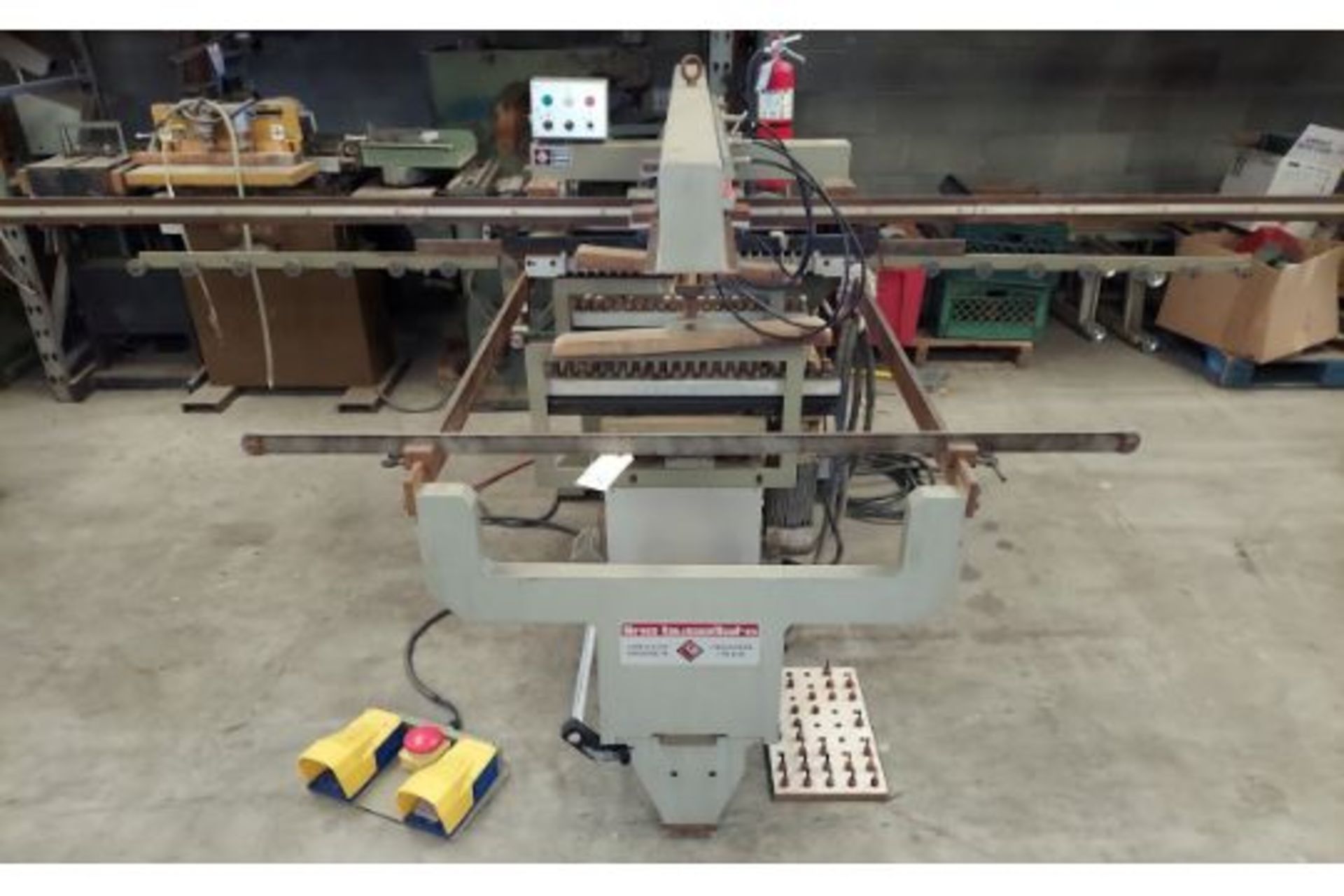 Lino Busellato Dowel Boring Machine, 2 - Drill Units From Bottom, 1 Drill Unit From The Face Side,