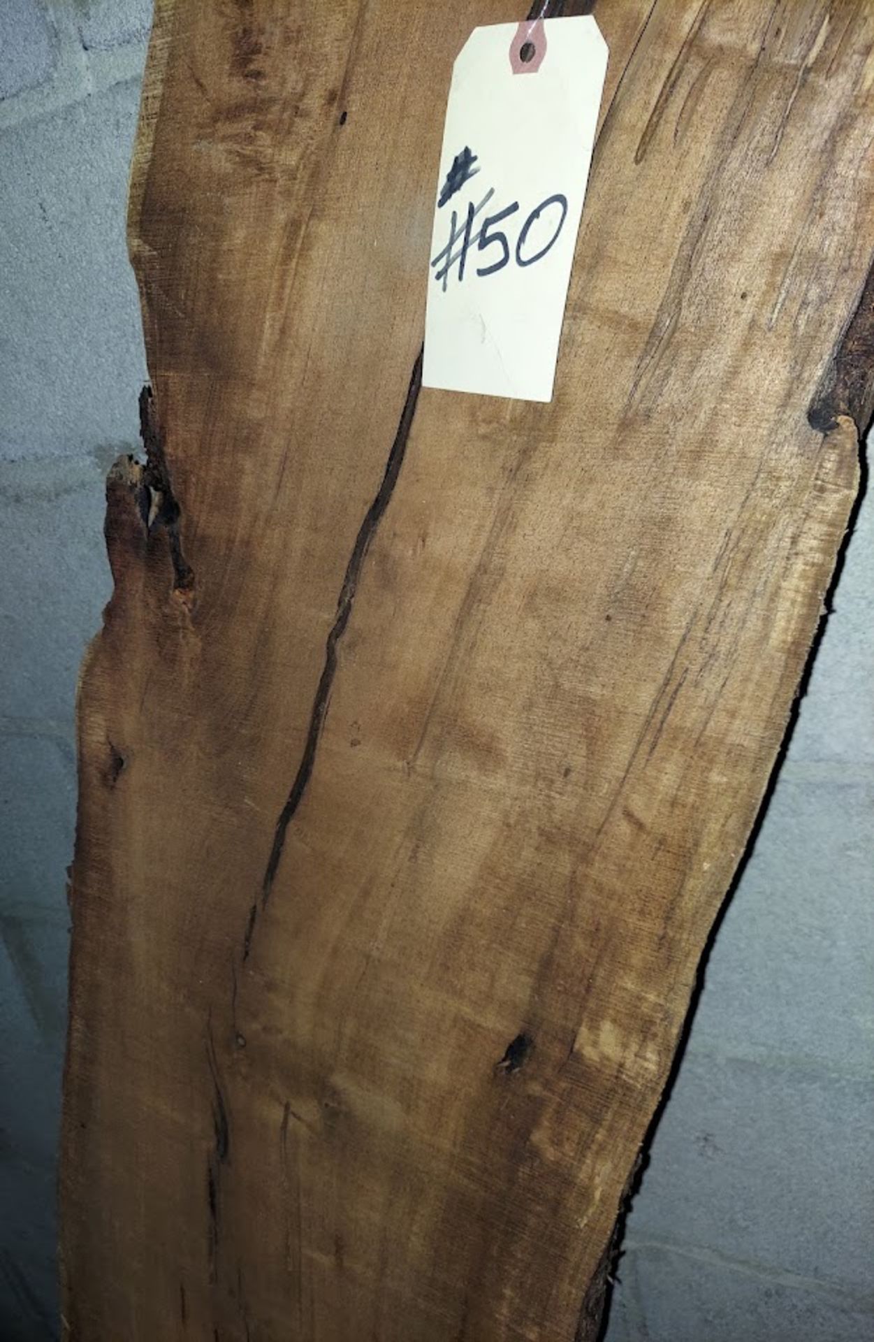 Mesquite Hardwood Lumber Slab, Size is approx. 73" x 12"-14" x 2" - Image 2 of 2