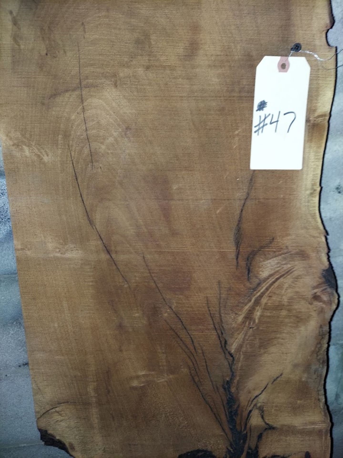 Mesquite Hardwood Lumber Slab, Size is approx. 84" x 13"-18" x 1.5" - Image 2 of 2