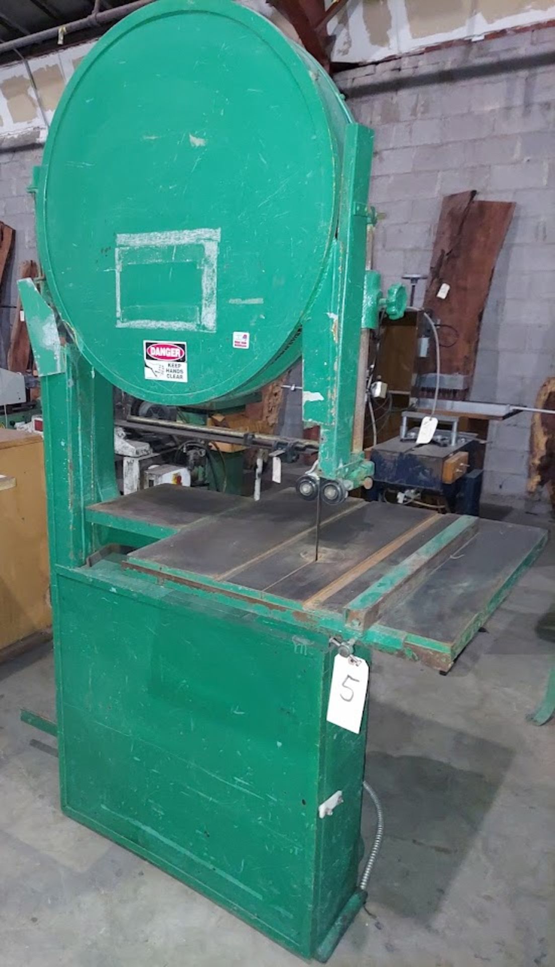 American Sawmill Machinery Co. 28" Band Saw, Motor is 3 HP 220/440 Volt 3ph