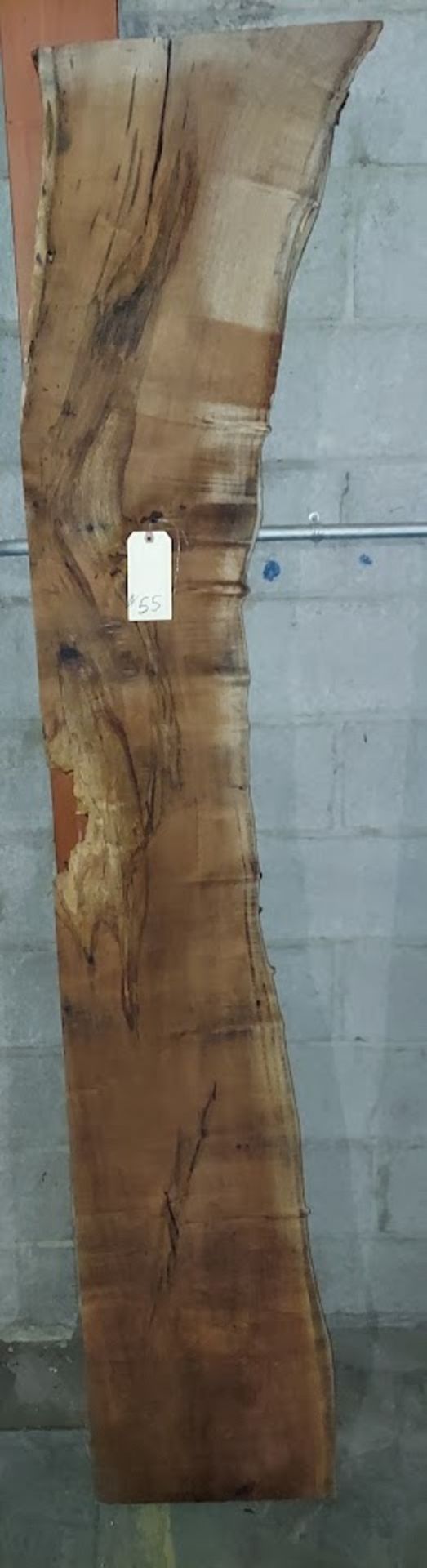 Mesquite Hardwood Lumber Slab, Size is approx. 84" x 12"-15" x 2"