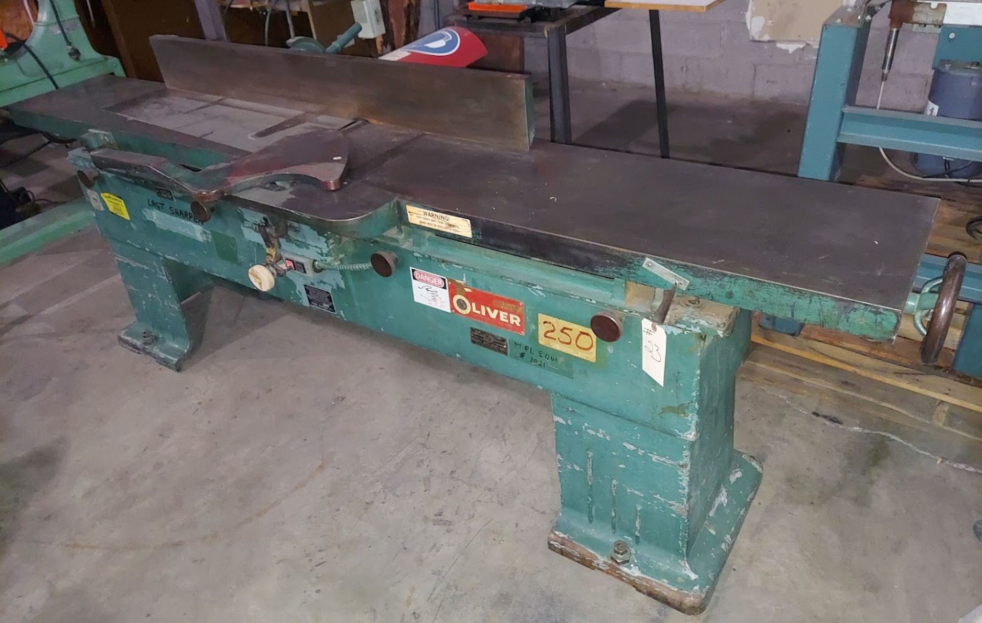 Oliver 12" Jointer, Model #116-B, Motor is 5 HP 3ph