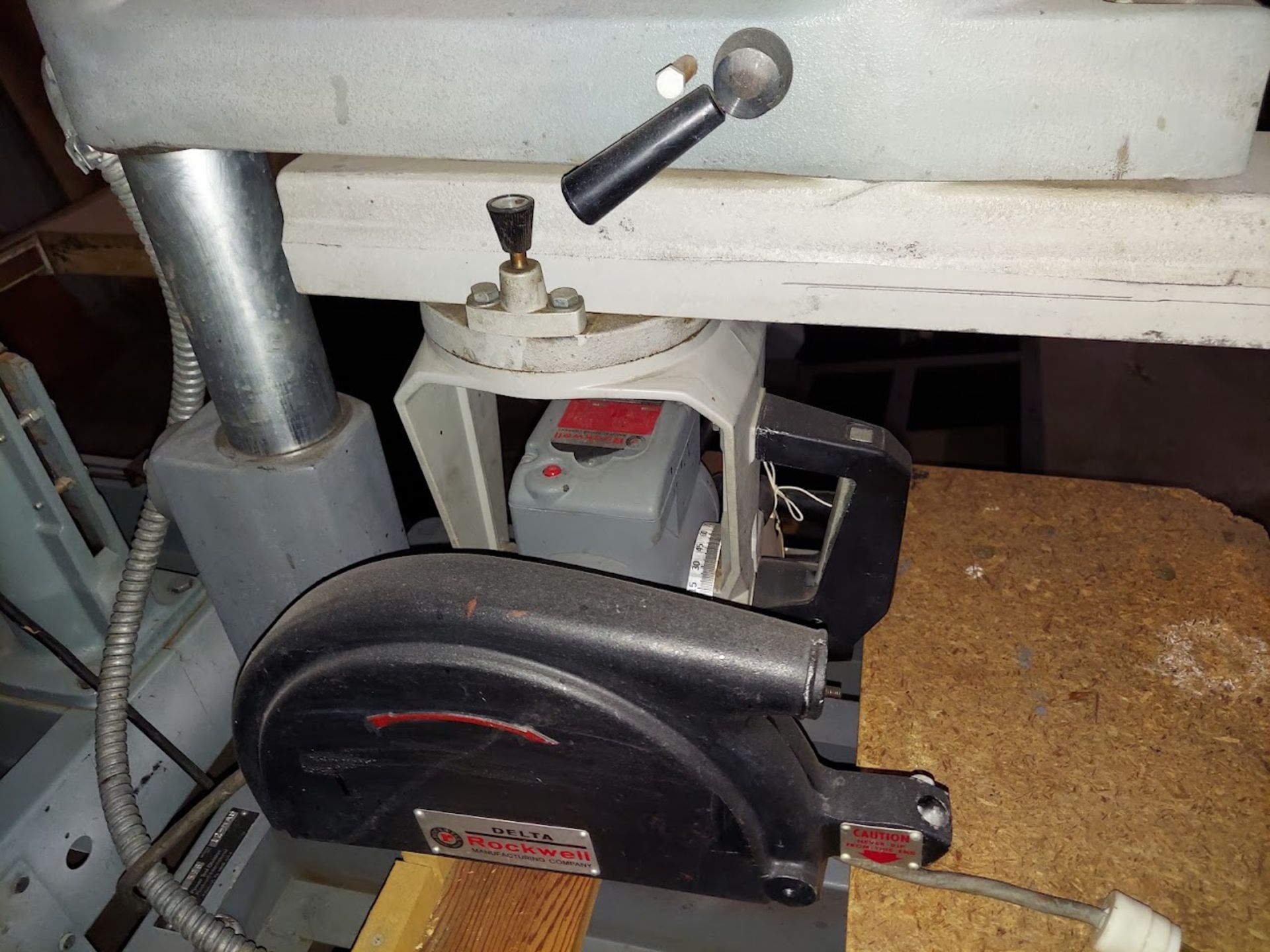 Rockwell/Delta 12" Radial Arm Saw, Model #12-RAS, Motor is 1.5 HP 115/230 Volt 1ph - Image 3 of 3