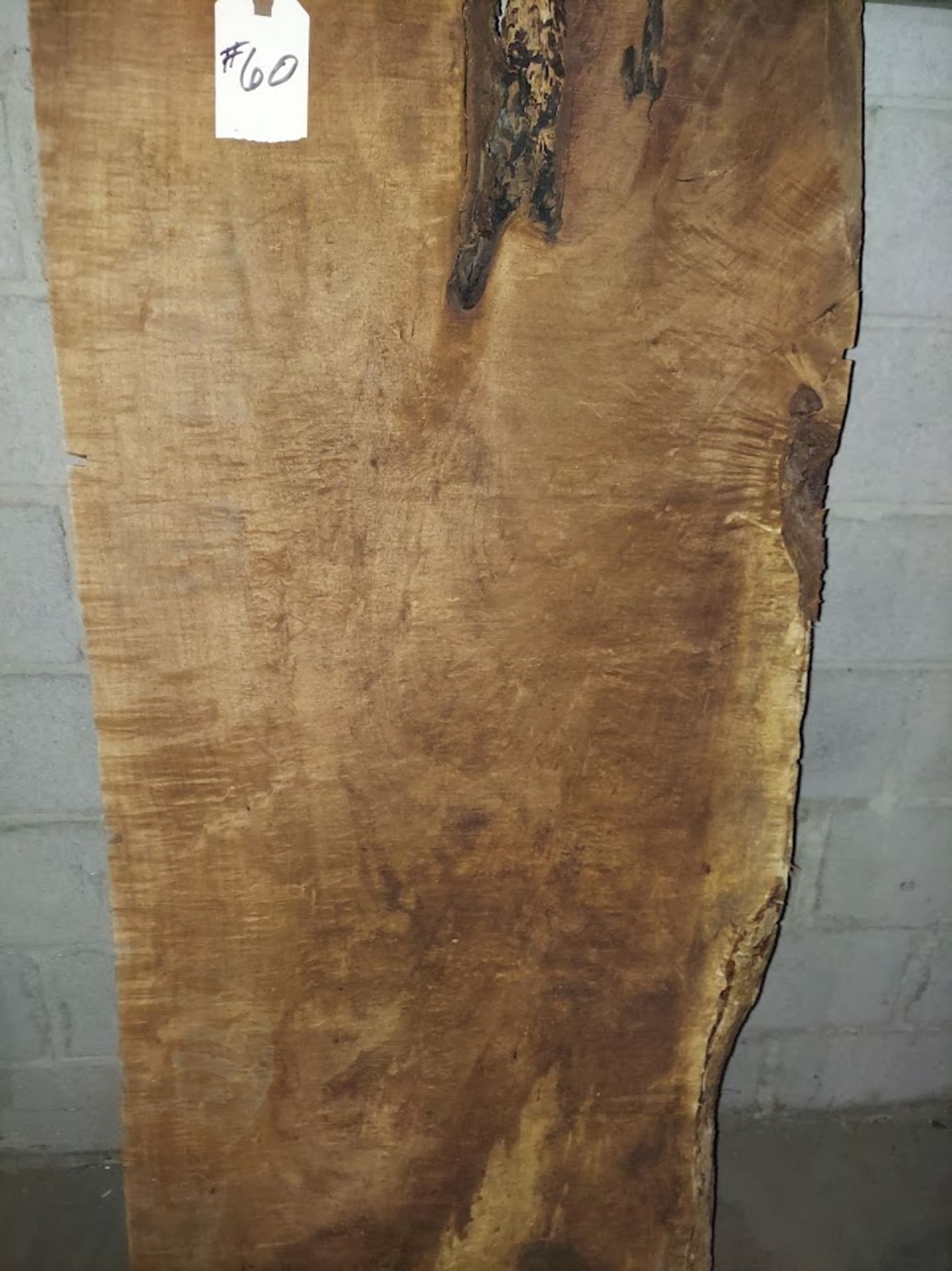 Mesquite Hardwood Lumber Slab, Size is approx. 96" x 15"-23" x 2" - Image 2 of 2