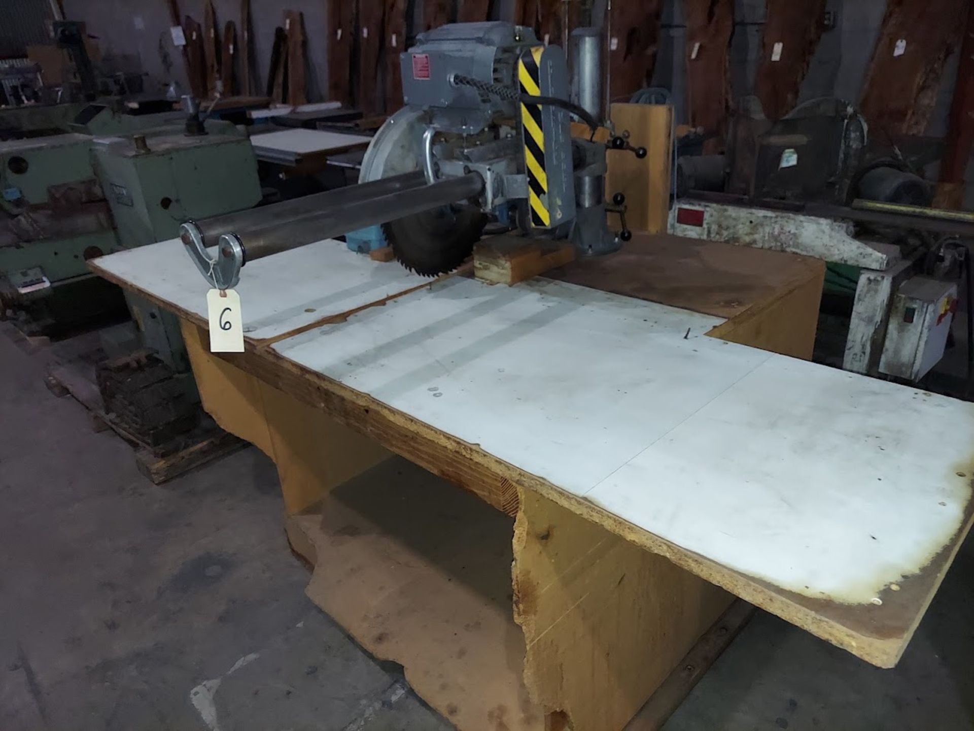 Hendrick 16" Radial Arm Saw, Motor is 5 HP 230/460 Volt 3ph