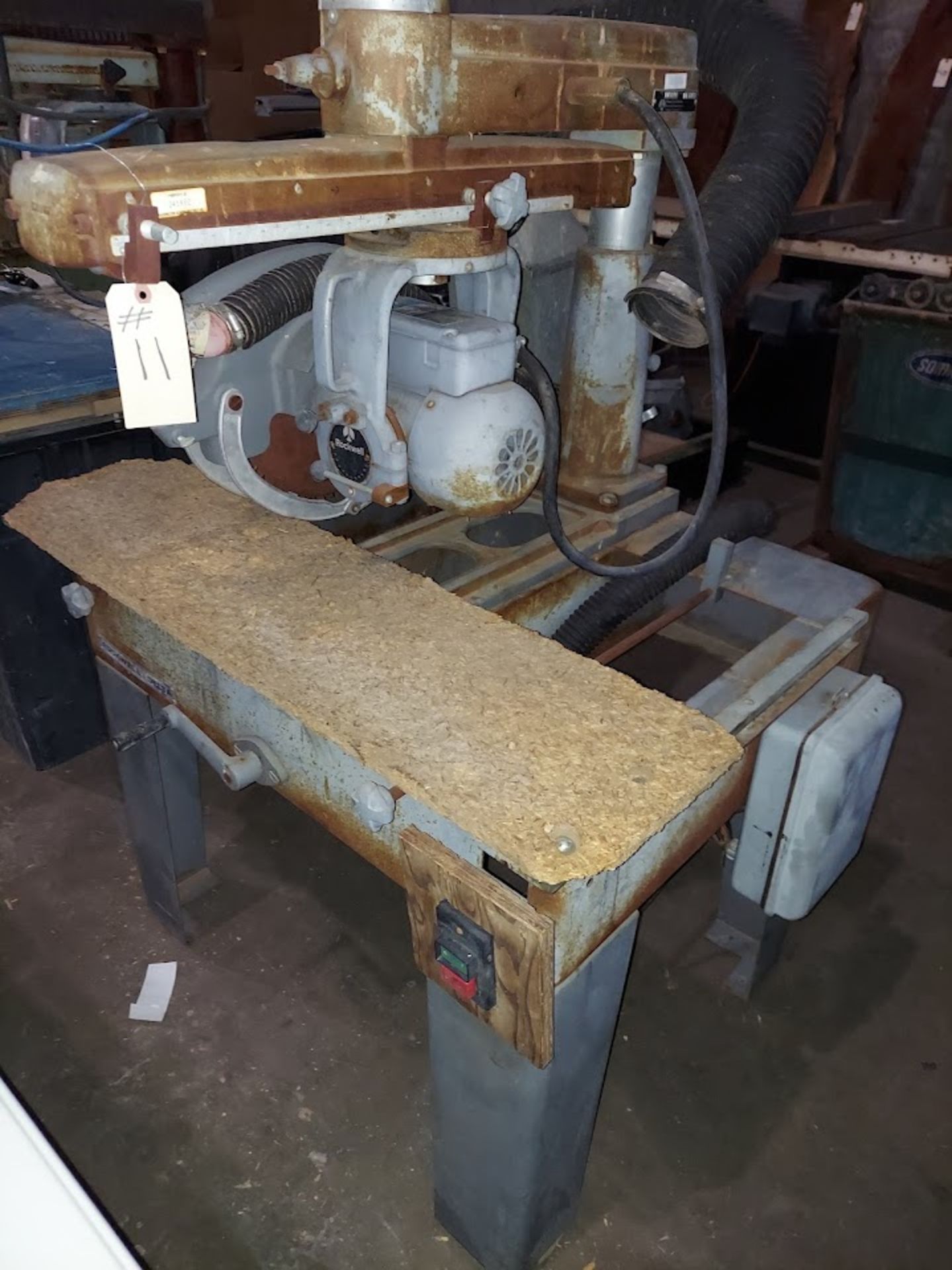 Rockwell/Delta 14" Radial Arm Saw, Model #14-RAS, Motor is 5 HP 230/460 Volt 3ph - Image 2 of 4