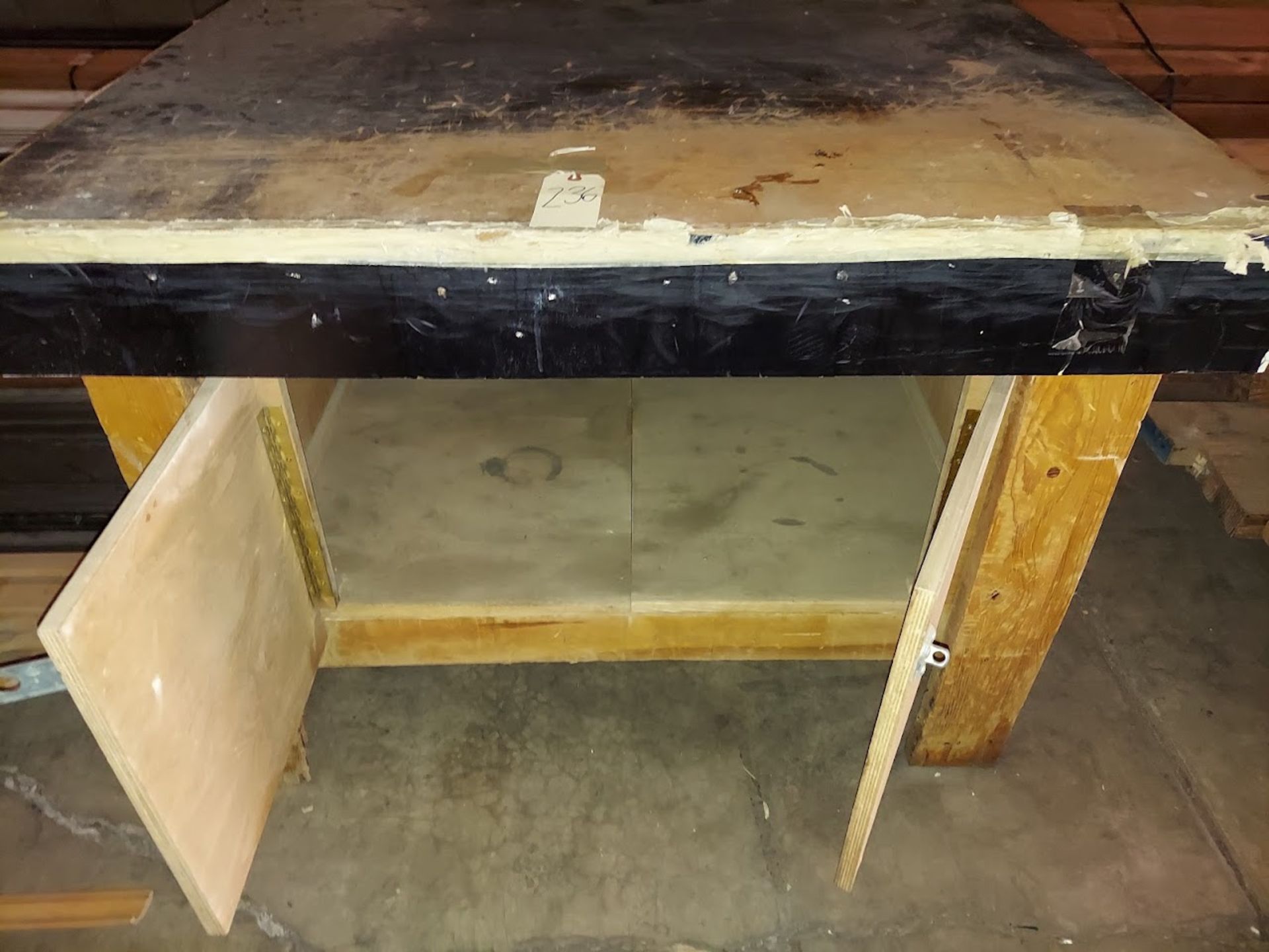 Wooden Work Bench (Table), 41" x 49" x 36" - Image 2 of 3