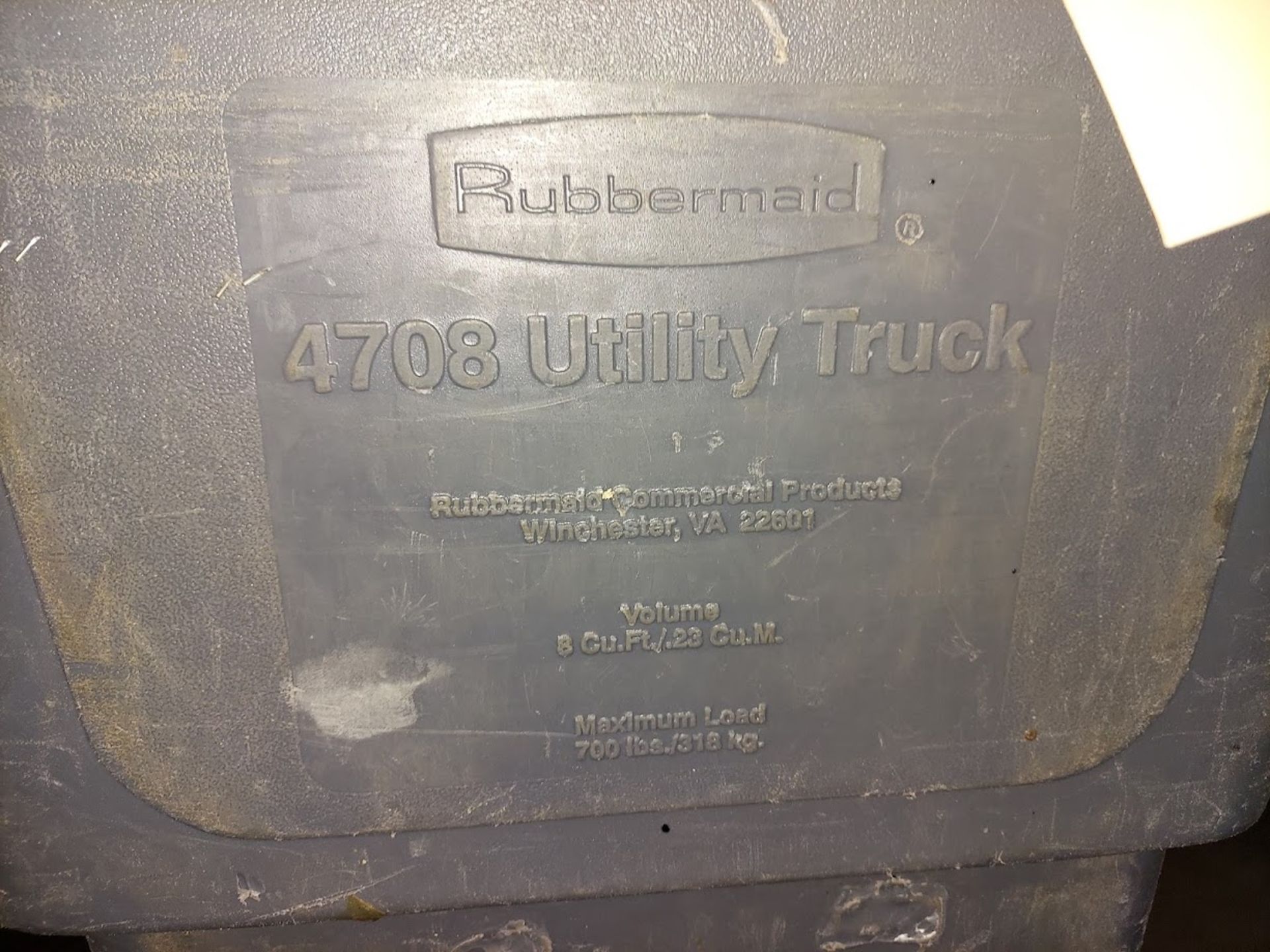 Rubbermaid 4708 Ultilly Truck on Wheels, Size is 24" x 36" - Image 2 of 2