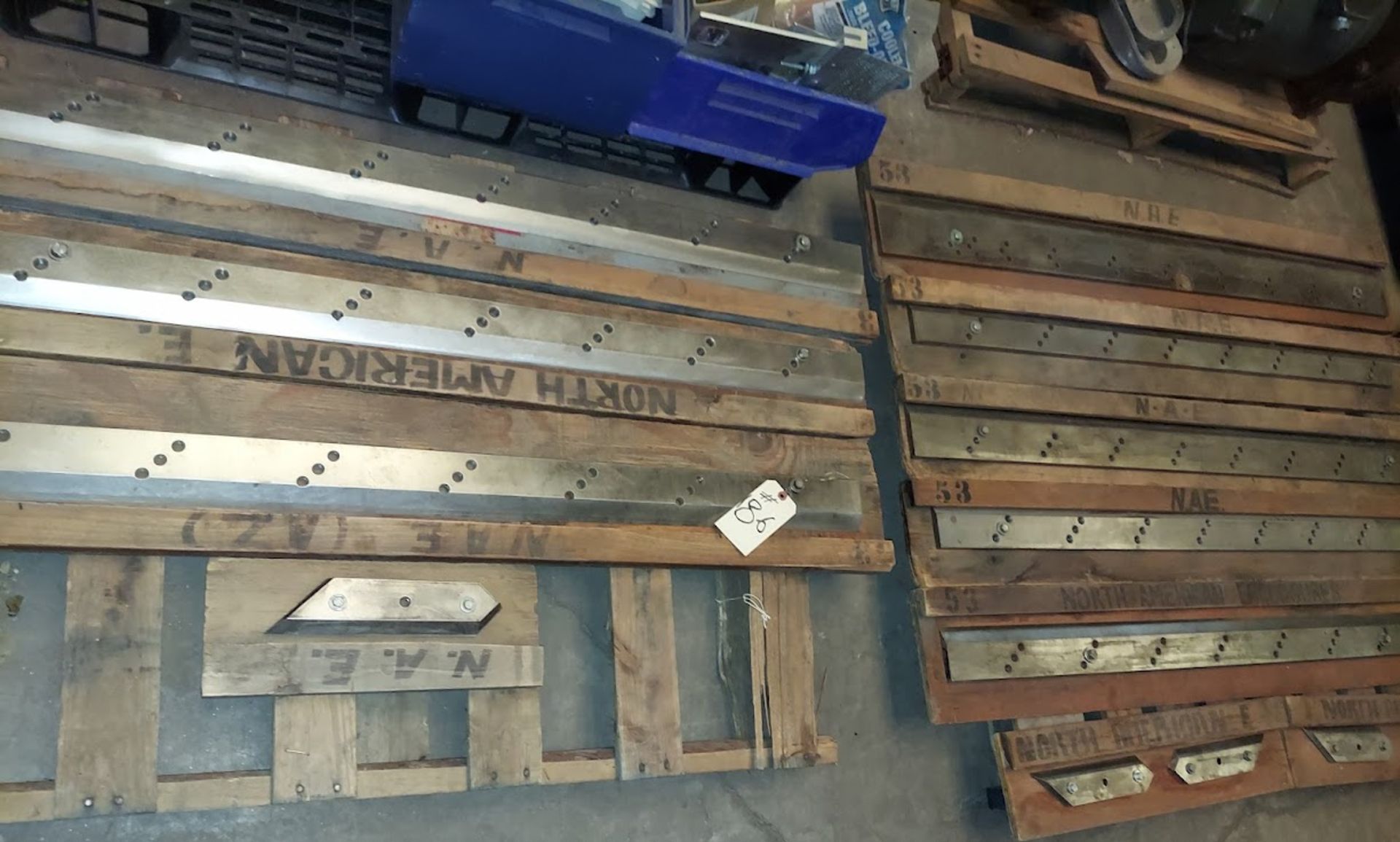 2 - Pallets of Picture Frame Guillotine Knives