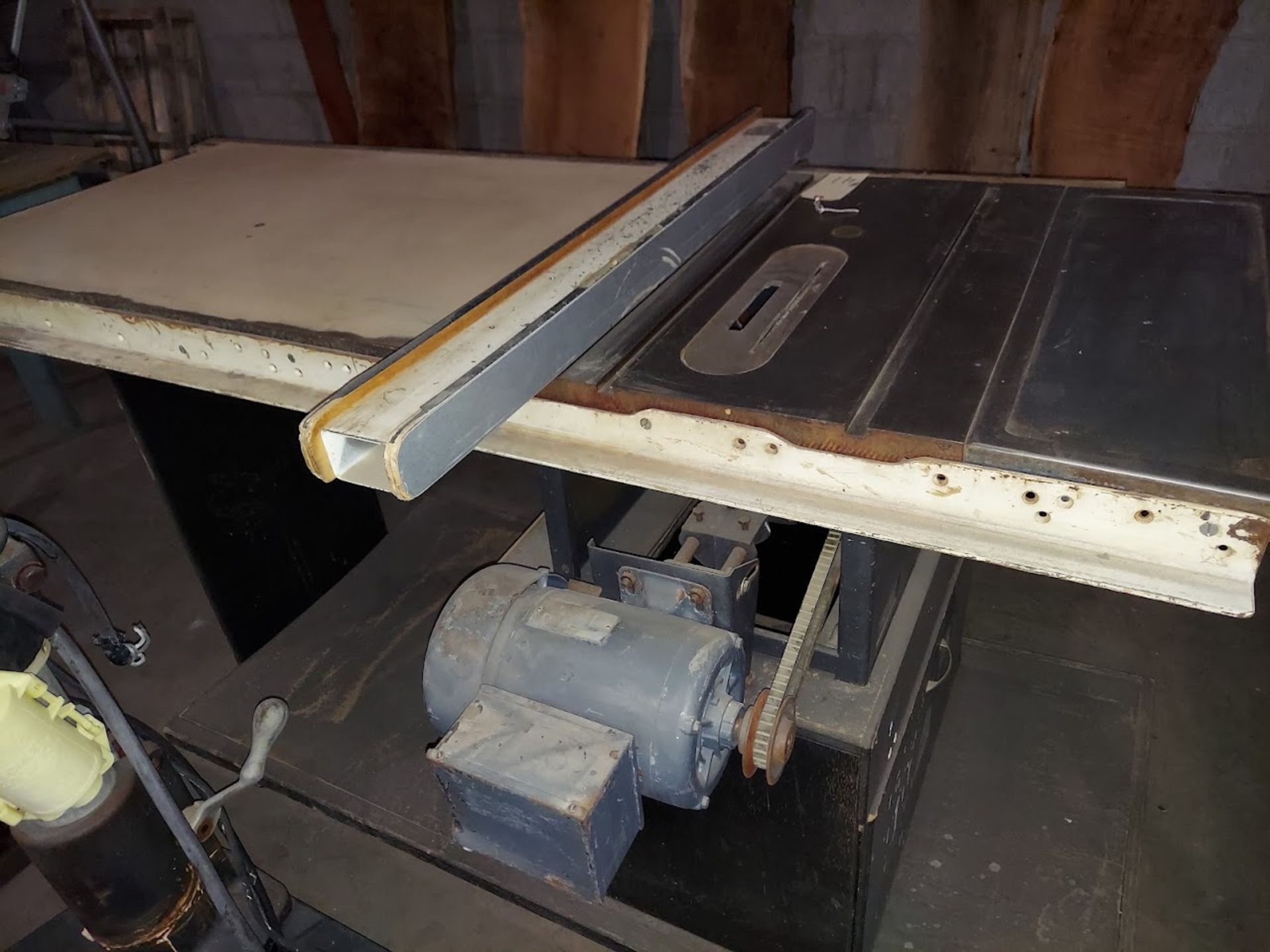 Sears Craftsman 10" Contractors Table Saw, Biesemeyer 53" Rail & Fence System, Motor is 2 HP 115/230 - Image 4 of 4