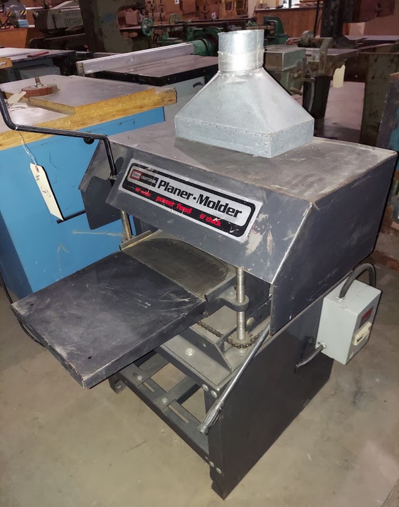 Sears Craftsman 12" Wide Power Feed Planer - Molder, Motor is 2 HP 115/230 Volt 1ph - Image 2 of 5