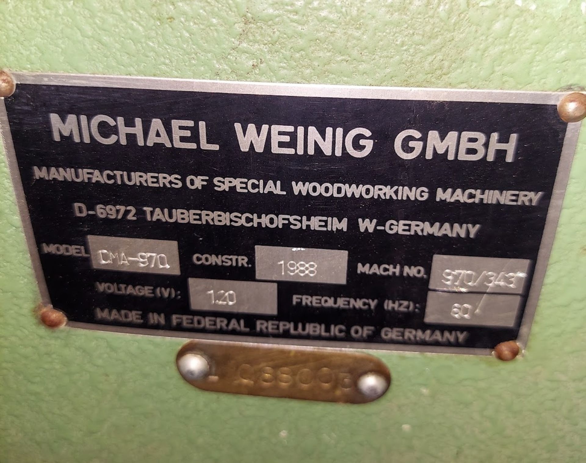 Michael Weinig GMBH CMA-970-System Tool Measuring Stand, 120 Volt 1ph - Image 2 of 4