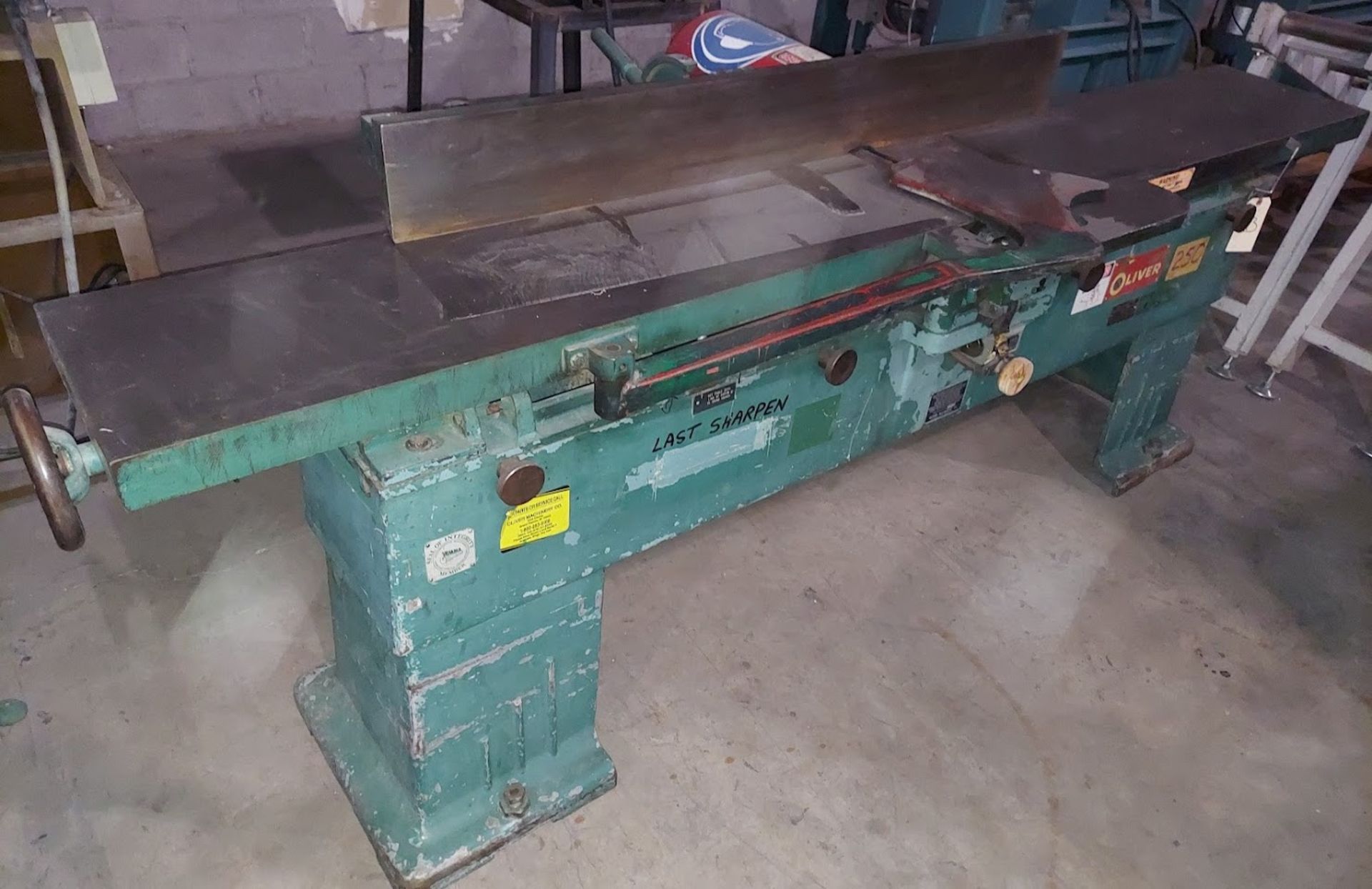 Oliver 12" Jointer, Model #116-B, Motor is 5 HP 3ph - Image 2 of 4