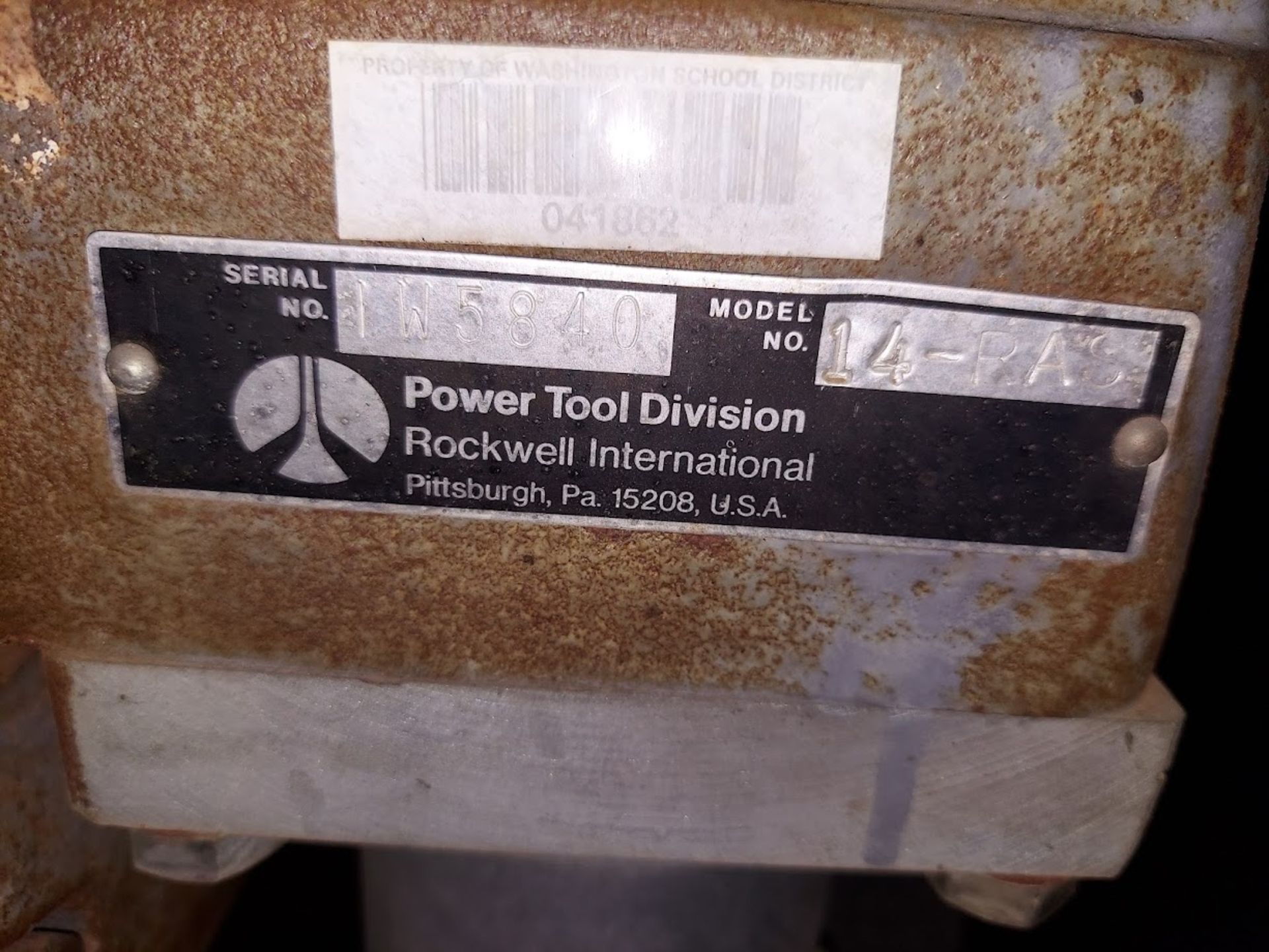 Rockwell/Delta 14" Radial Arm Saw, Model #14-RAS, Motor is 5 HP 230/460 Volt 3ph - Image 3 of 4