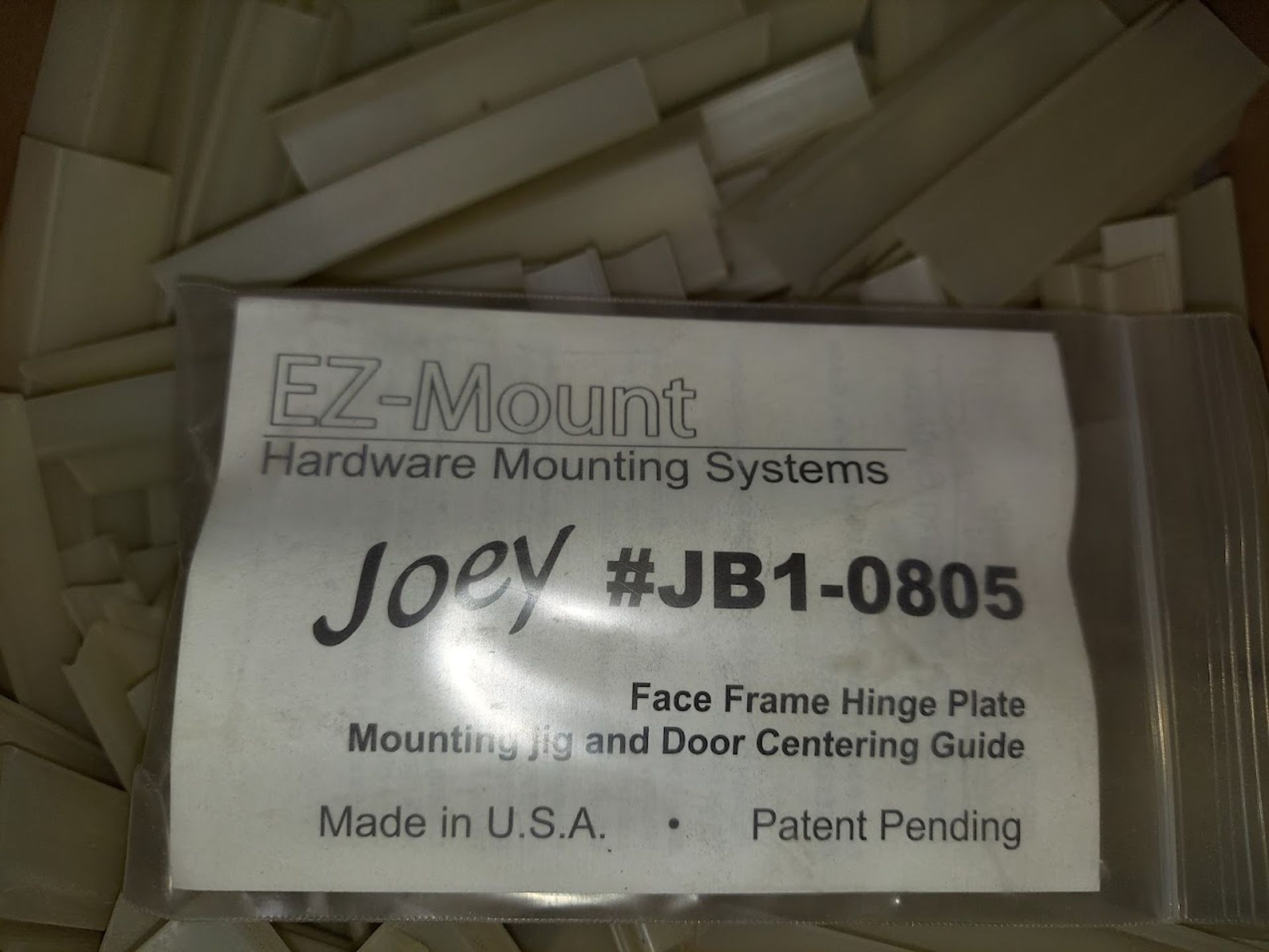 2 - Pallets of Joey Model #JBI-0805 Face Frame Hinge Plate Mounting Jigs - Image 4 of 4