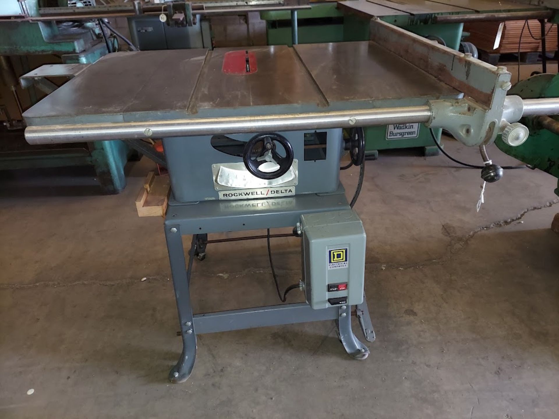 Rockwell / Delta 10" Contractors Table Saw, 1 hp, 115/230 volts 1ph