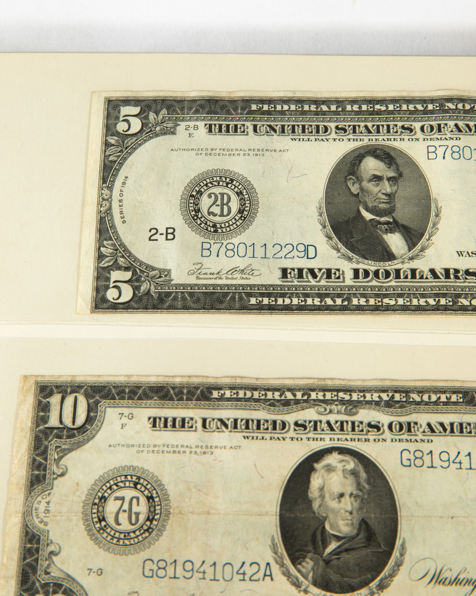 Various Dollar notes, USA, 1914-2007 - Bild 4 aus 40