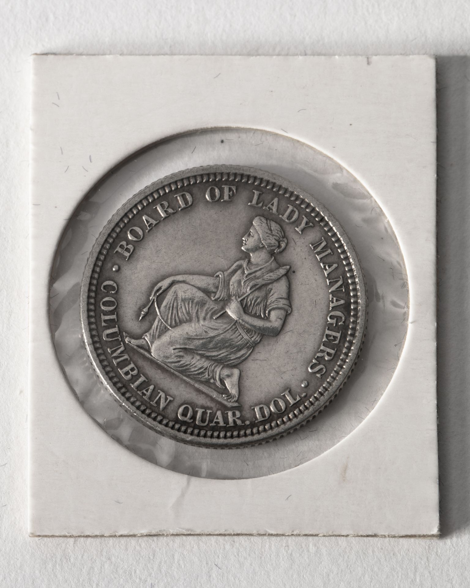 1/4 Dollar USA. 1893 Isabella Quarter. Columbian Exposition. - Image 2 of 2