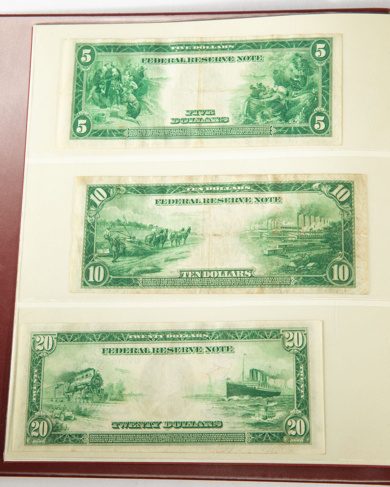 Various Dollar notes, USA, 1914-2007 - Bild 10 aus 40