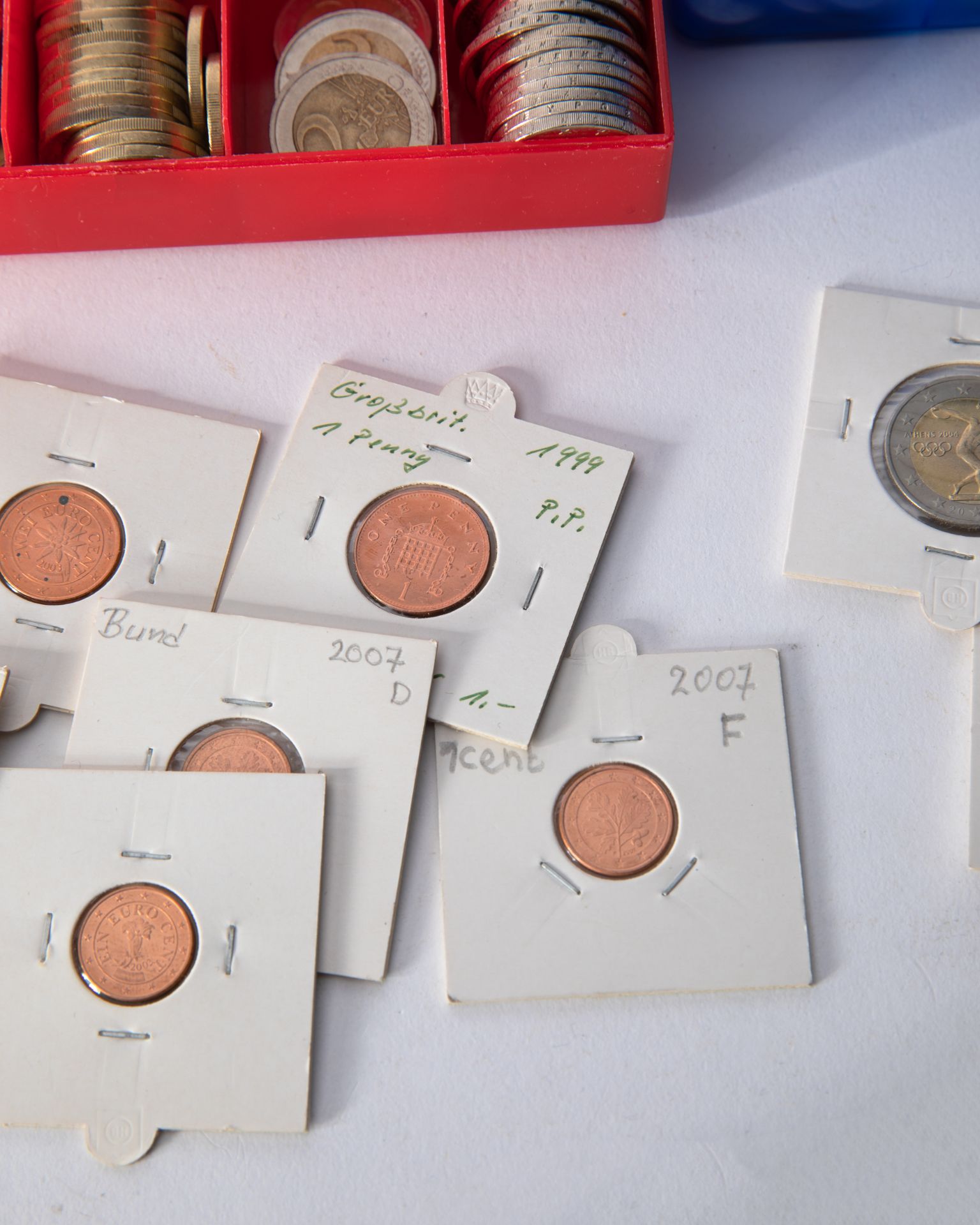 different Euro coins 1, 2, 5, 10, 20, 50 cents, 1, 2 Euro 1999-2017 - Bild 12 aus 23