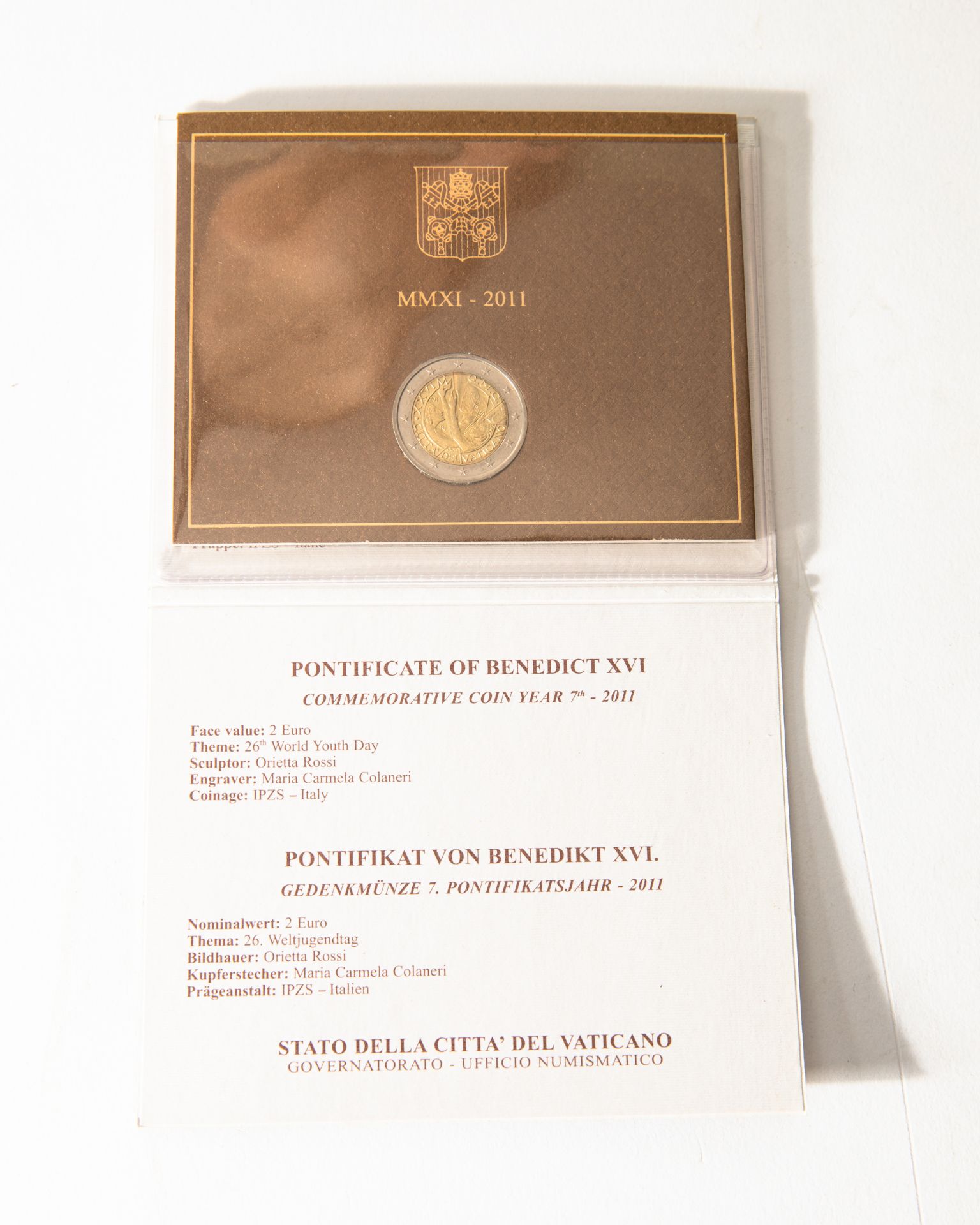 3x 2€ Vatikan 2004, 2005, 2011 + Prestige KMS + 50 Cent Coin Card - Bild 6 aus 13